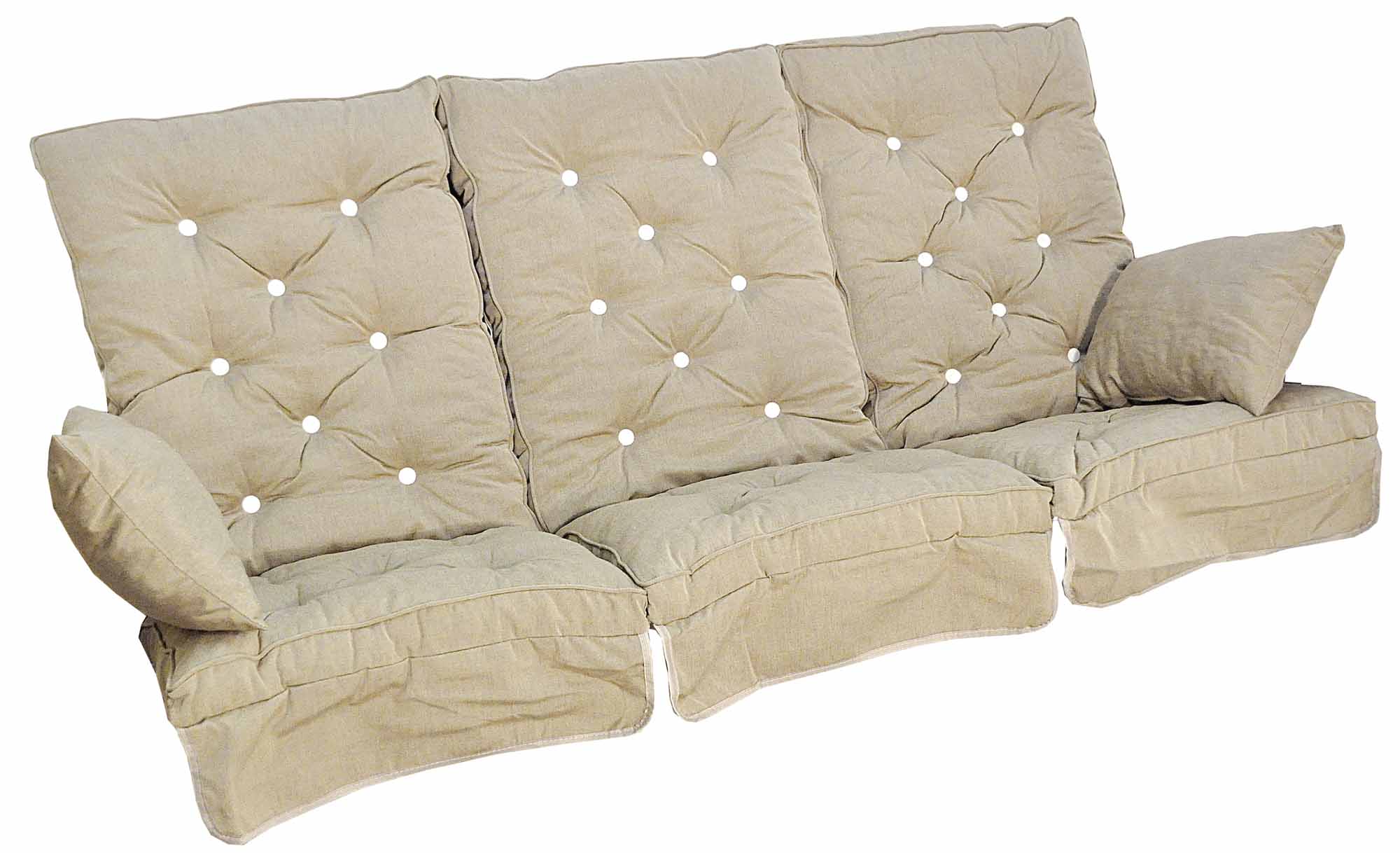 Fritab Hammockset flockdyna Sand Hög rygg