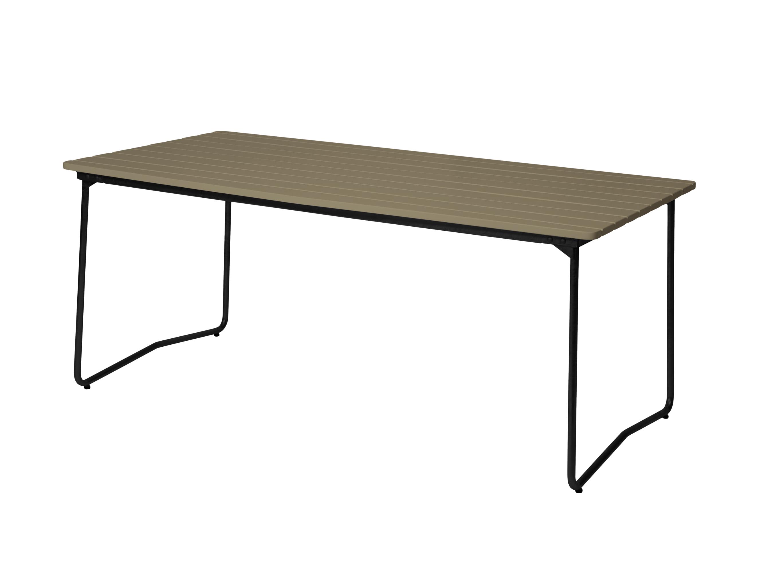 Grythyttan Stålmöbler Bord B31 Ljusgrön lackad ek/svart 170 x 92 cm