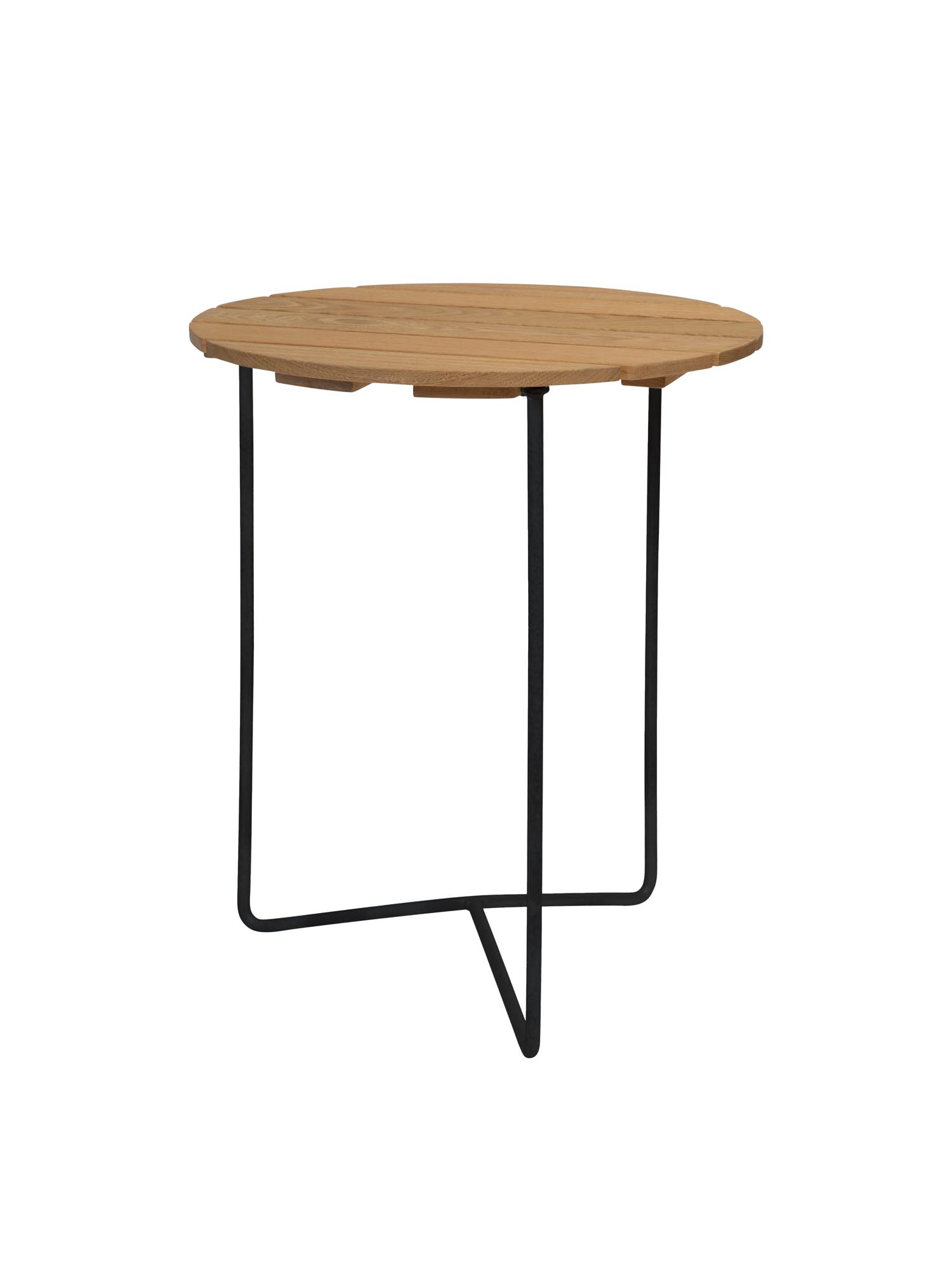 Grythyttan Stålmöbler Bord 6B Oljad ek/svart 60 cm