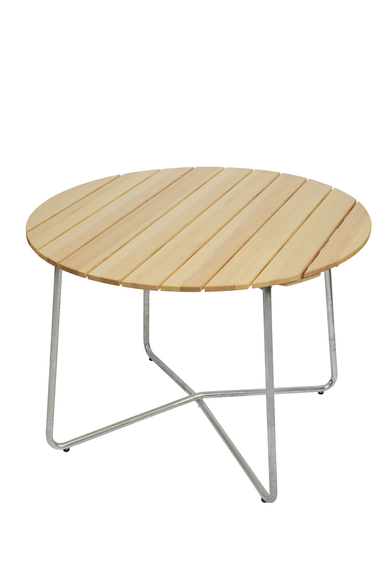 Grythyttan Stålmöbler Bord 9A 100 Oljad furu/galvat 100 cm