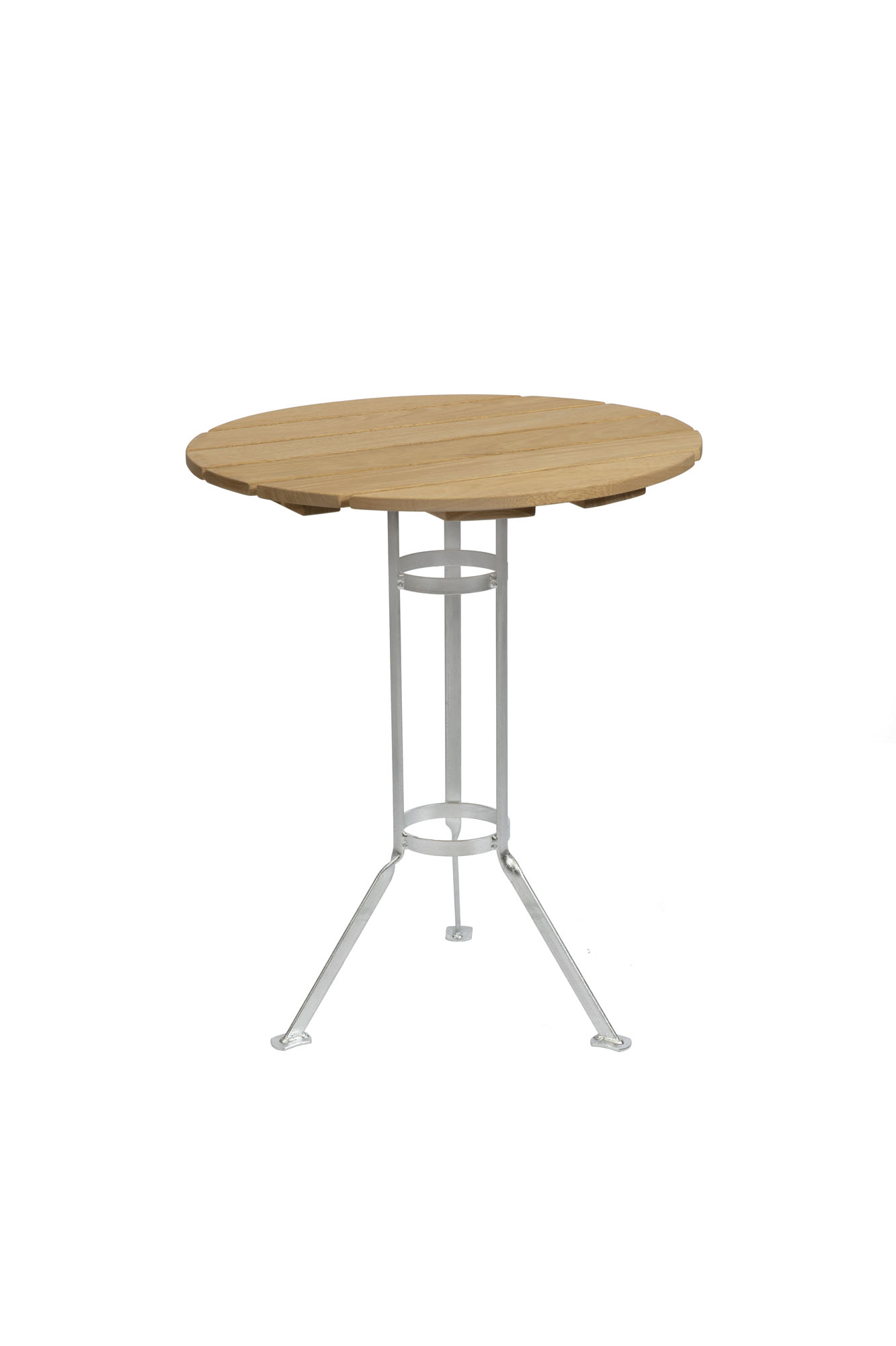 Bryggeri trefotsbord Oljad ek/galvat 60 cm Grythyttan Stålmöbler - utemöbler