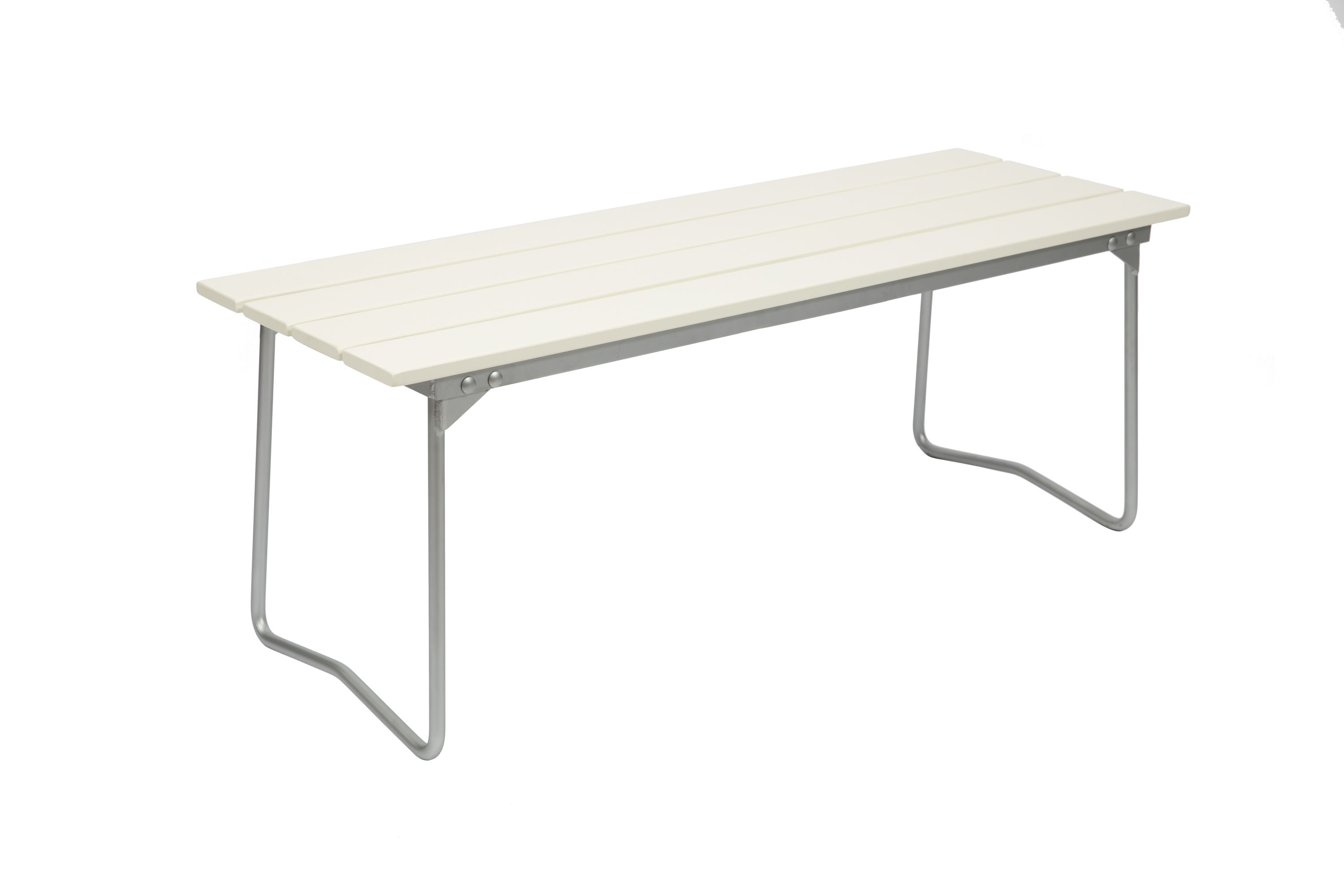 Grythyttan Stålmöbler Bänk 8 Vitlackad ek/galvat 110 x 40 cm