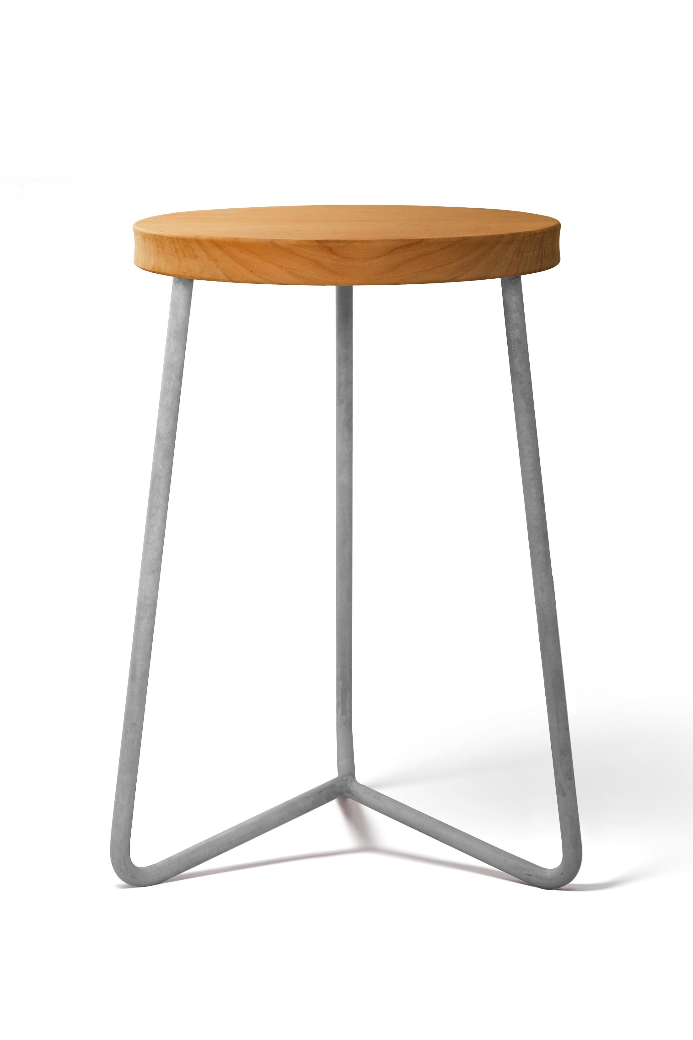 Grythyttan Stålmöbler Pall V1 Teak/galvat 31 cm