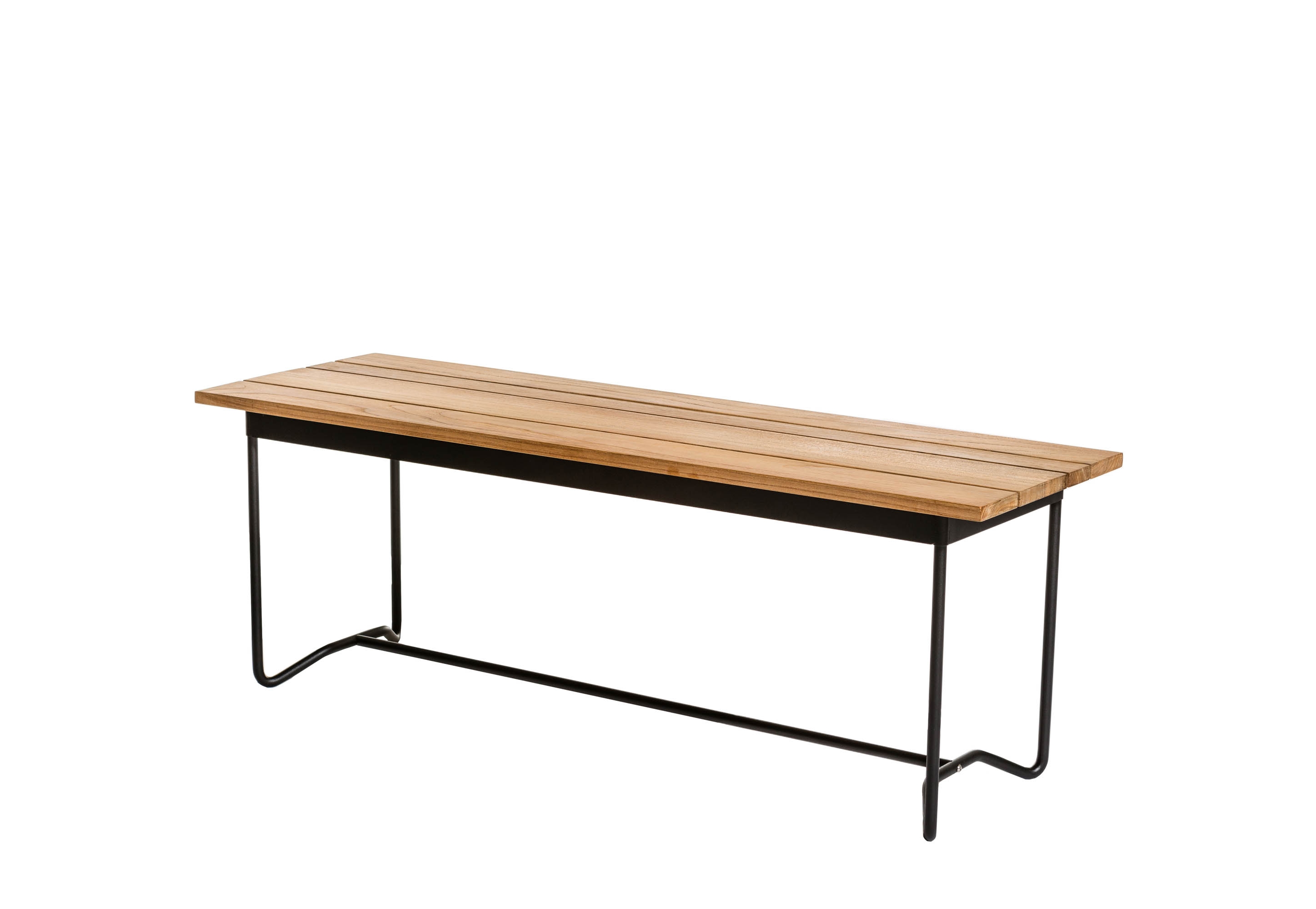 Skargaarden Grinda bänk Stål/teak 128 x 40 cm
