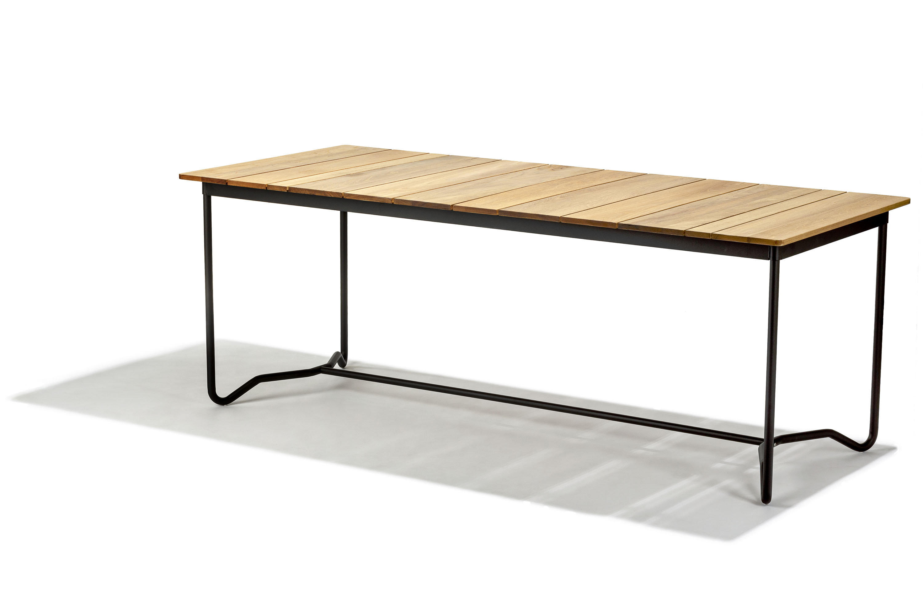 Skargaarden Grinda matbord Teak/svart 200 x 85 cm