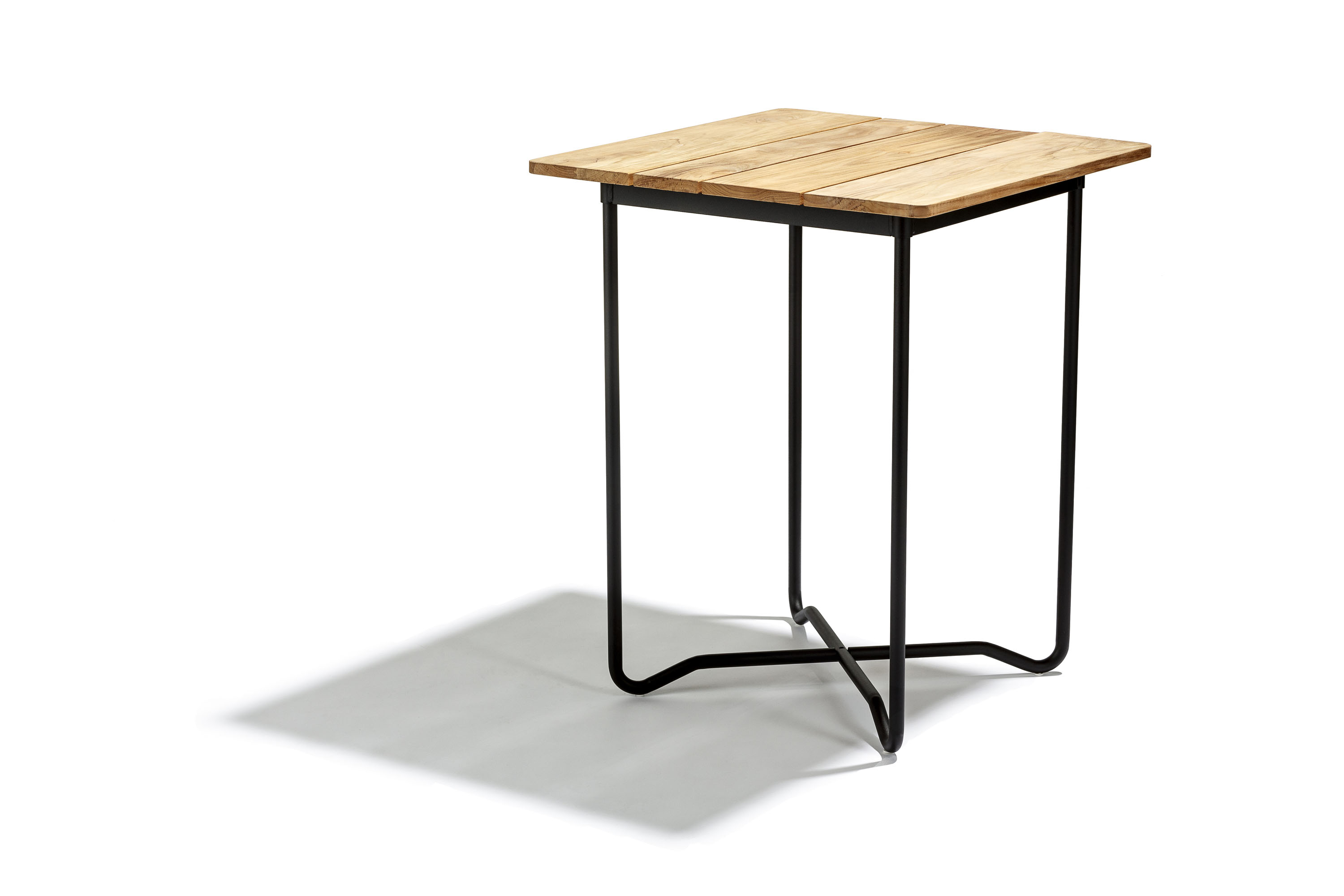 Skargaarden Grinda matbord Teak/svart 60 x 60 cm