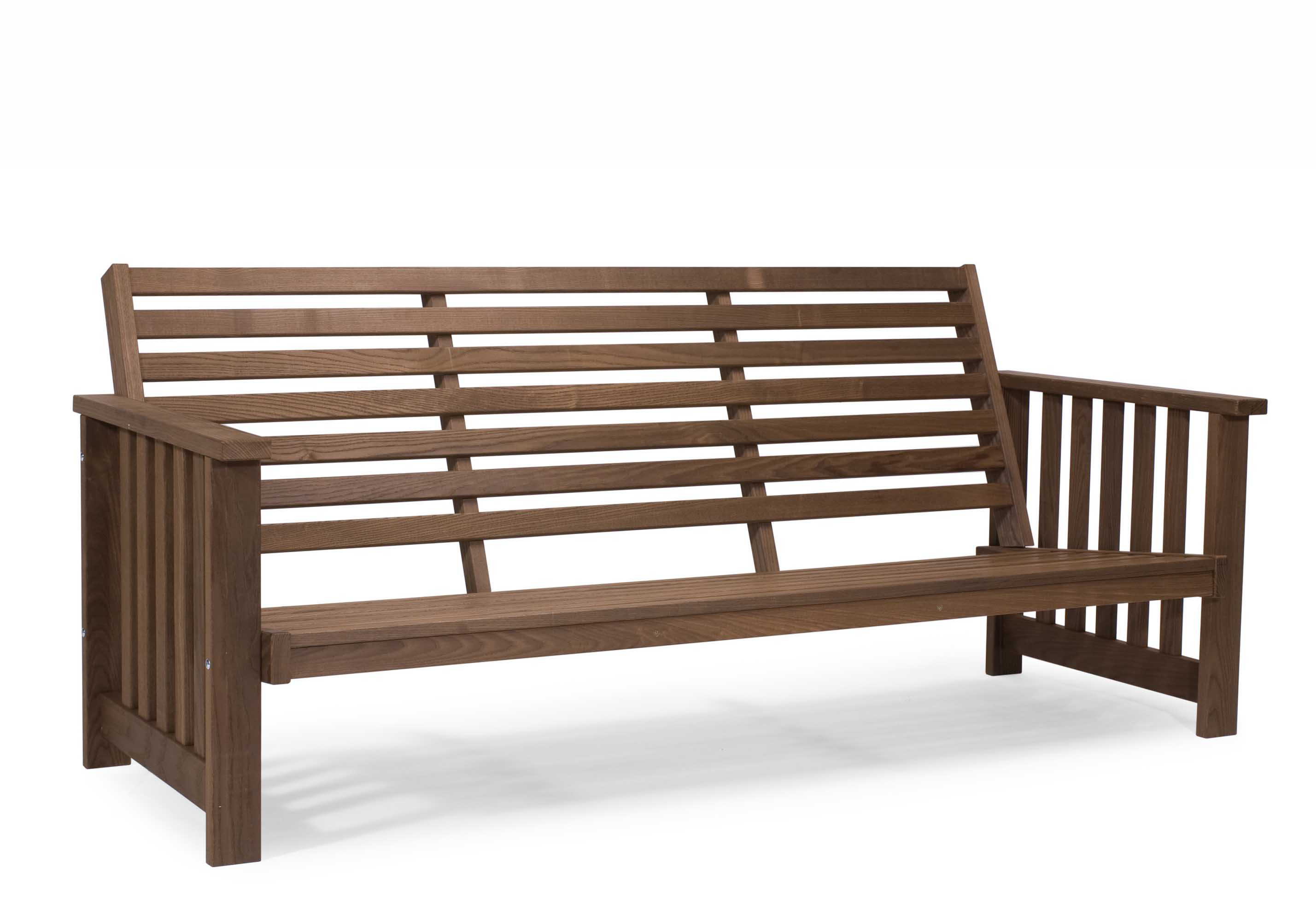 Hillerstorp GOTLAND LOUNGE 3-SITS SOFFA VÄRMEBEHANDLAD ASK Brun
