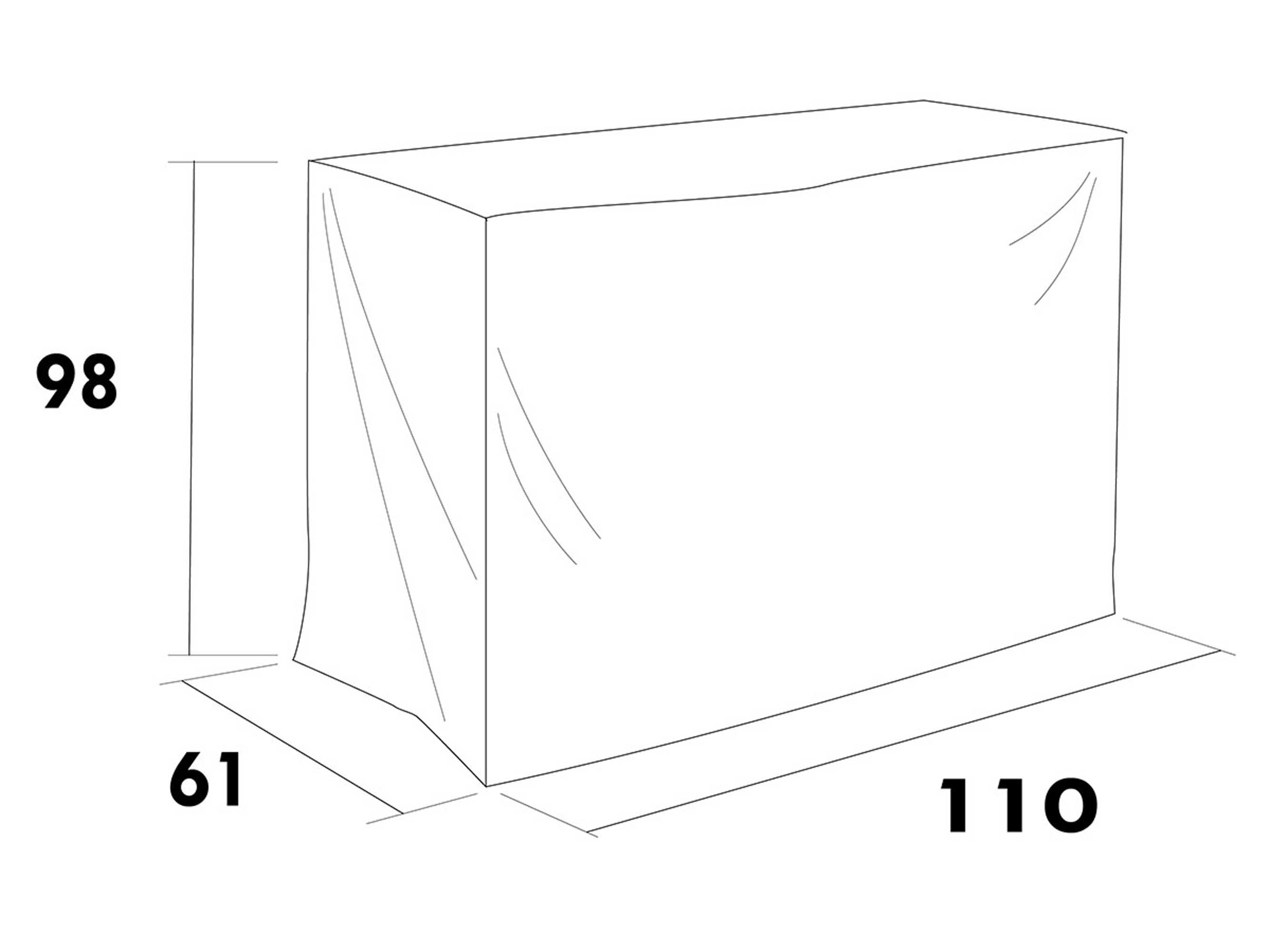 Hillerstorp Möbelskydd Till utekök 110 x 61 x 98 cm