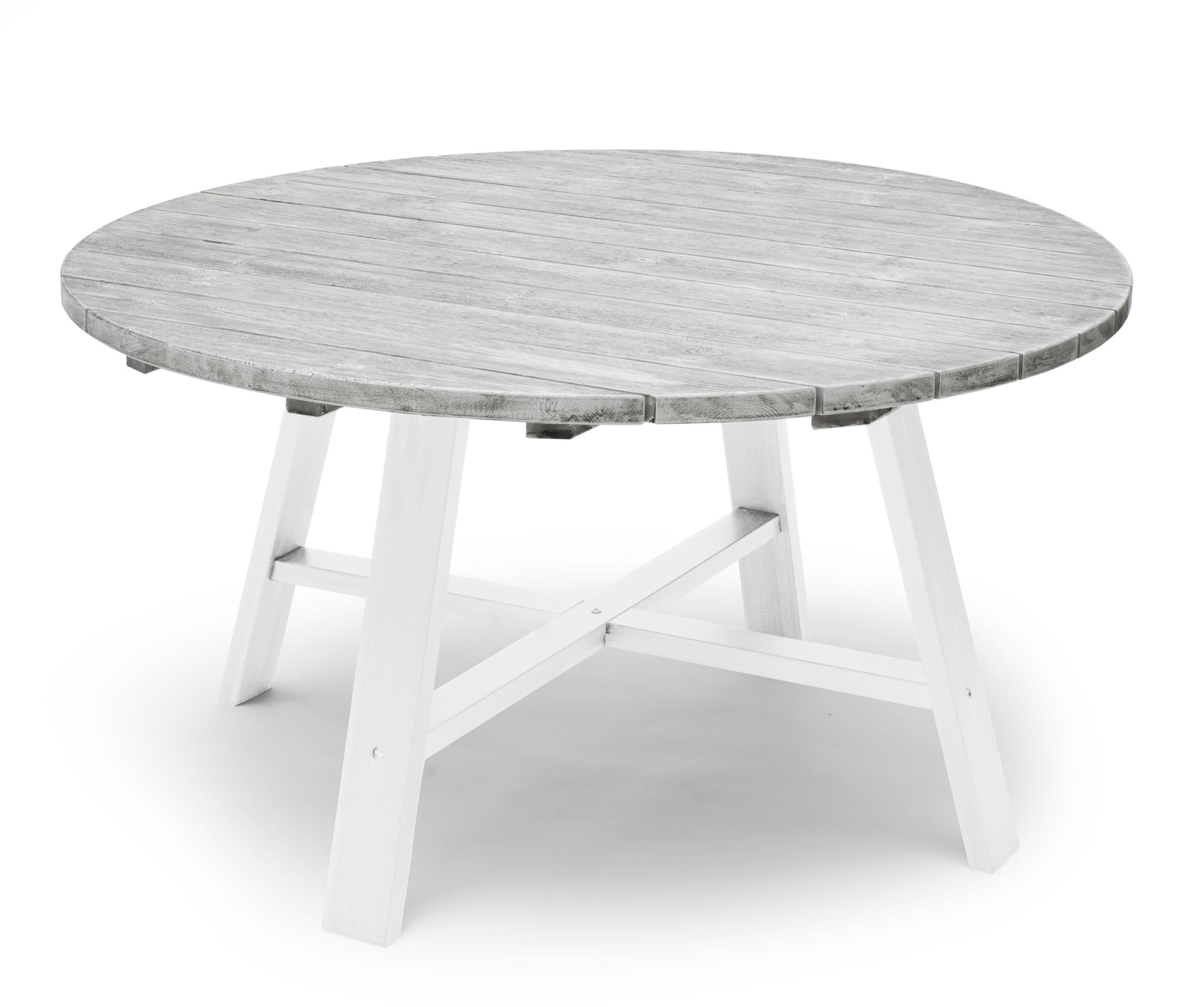 Hillerstorp Shabby Chic matbord Grå/vit 138 cm
