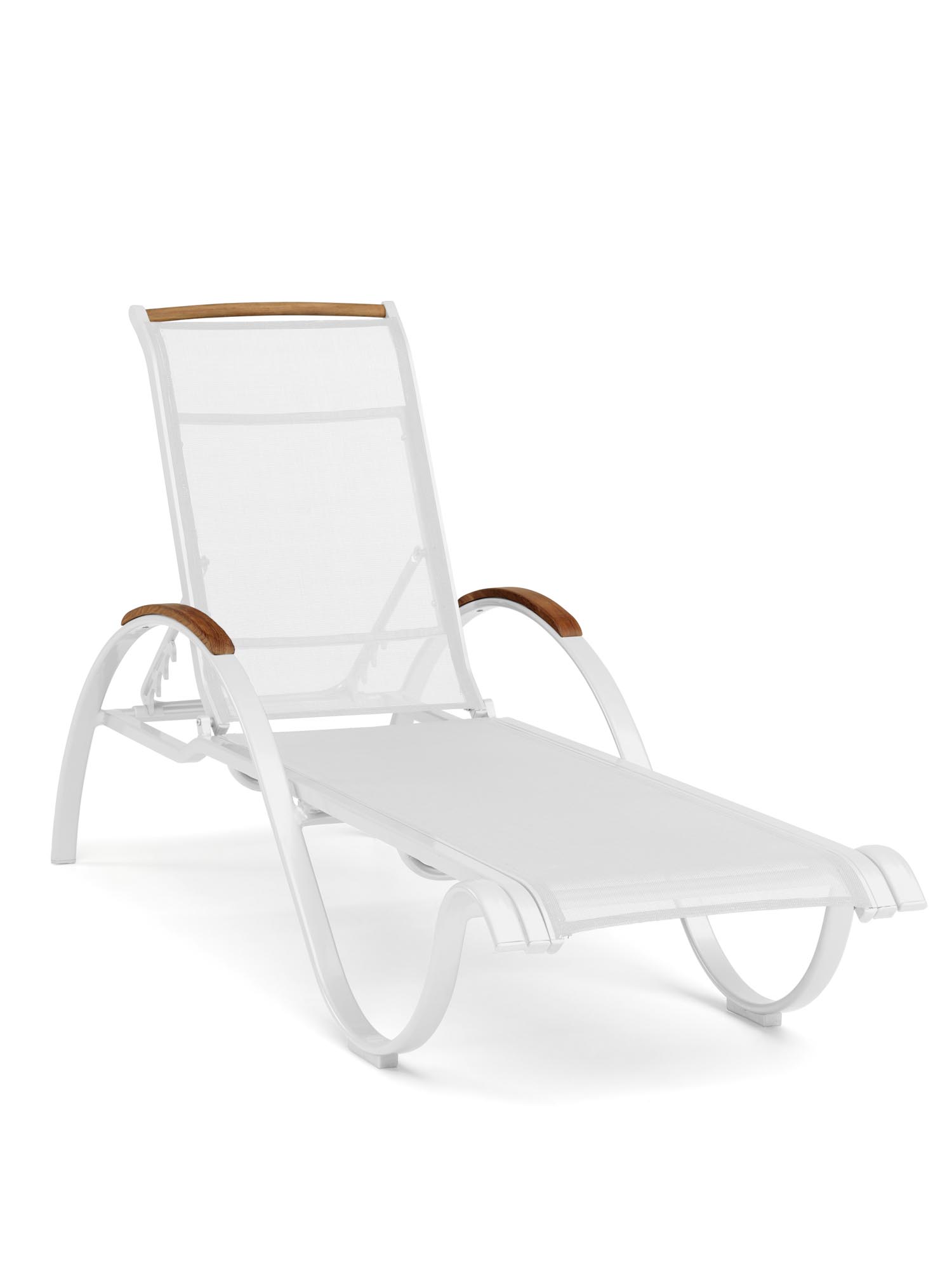 Hillerstorp Nydala solsäng Vit/teak