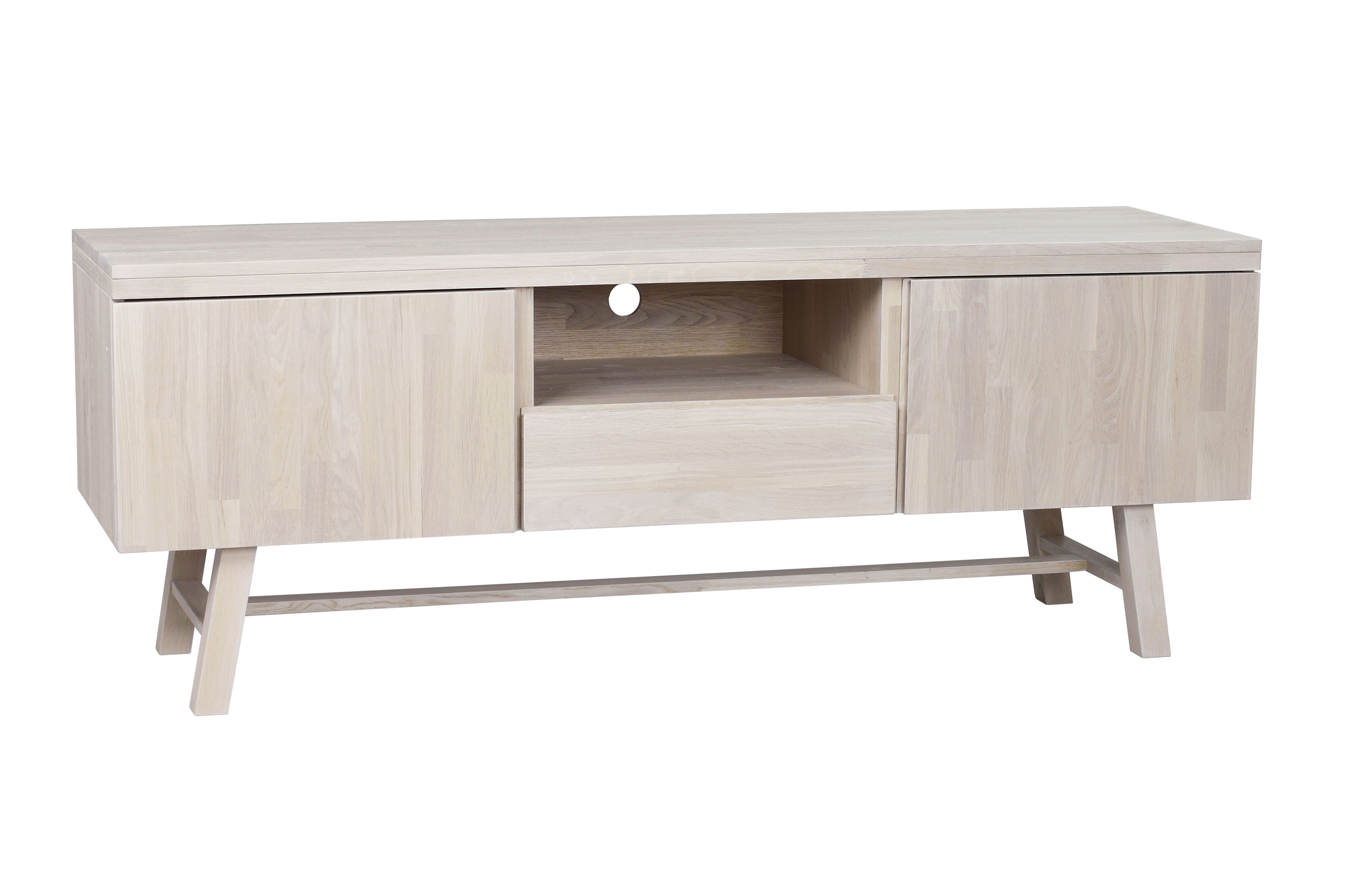 Rowico Home Brooklyn TV-bänk Vitpigmenterad 160 x 45 cm
