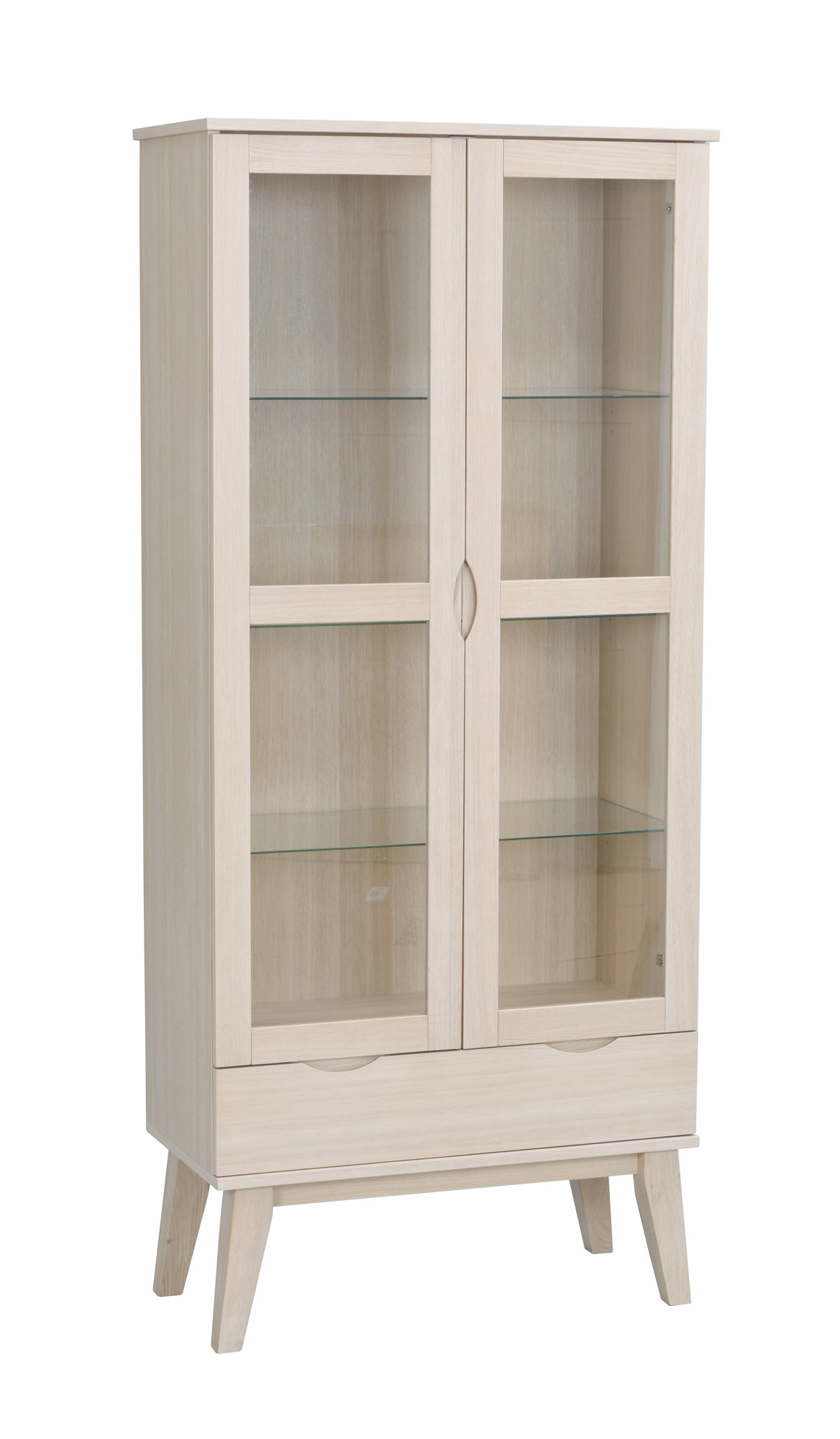 Rowico Home Filippa vitrin Vitpigmenterad ek 185 x 82 cm