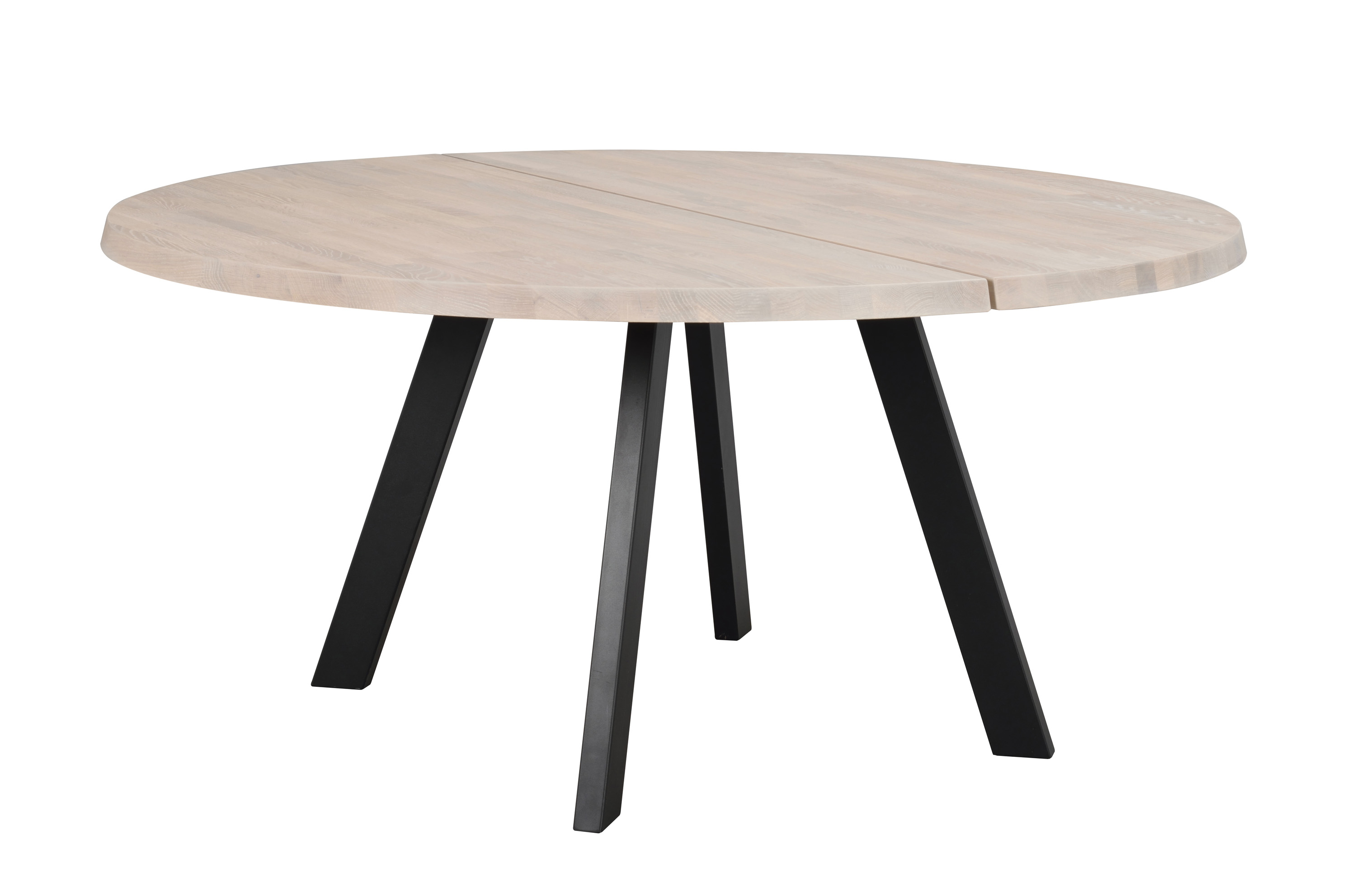 Rowico Home Fred matbord Vitpigmenterad ek/svart 160 cm