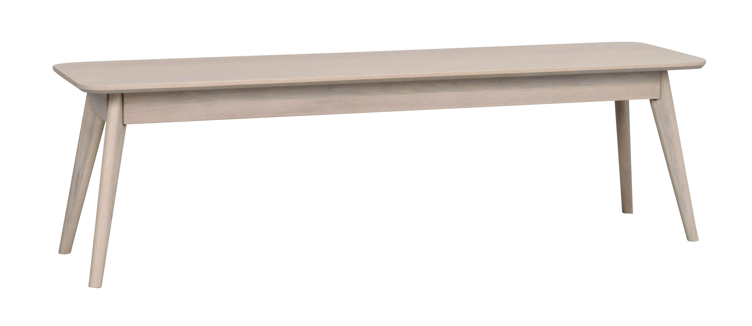 Rowico Home Yumi sittbänk Lackad vitpigmenterad fanérad ek 155 x 40 cm