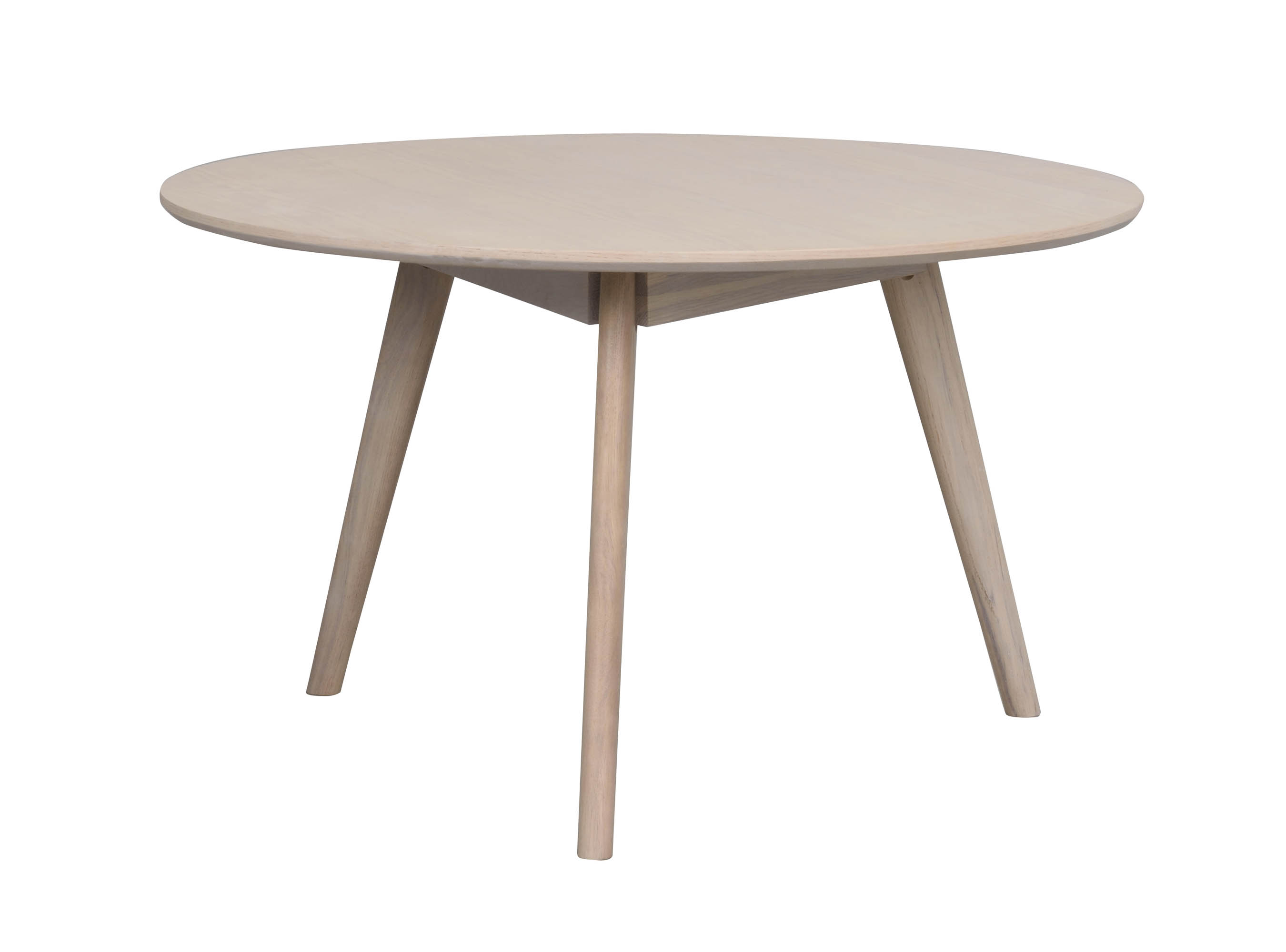 Rowico Home Yumi soffbord Lackad vitpigmenterad fanérad ek 90 x 90 cm