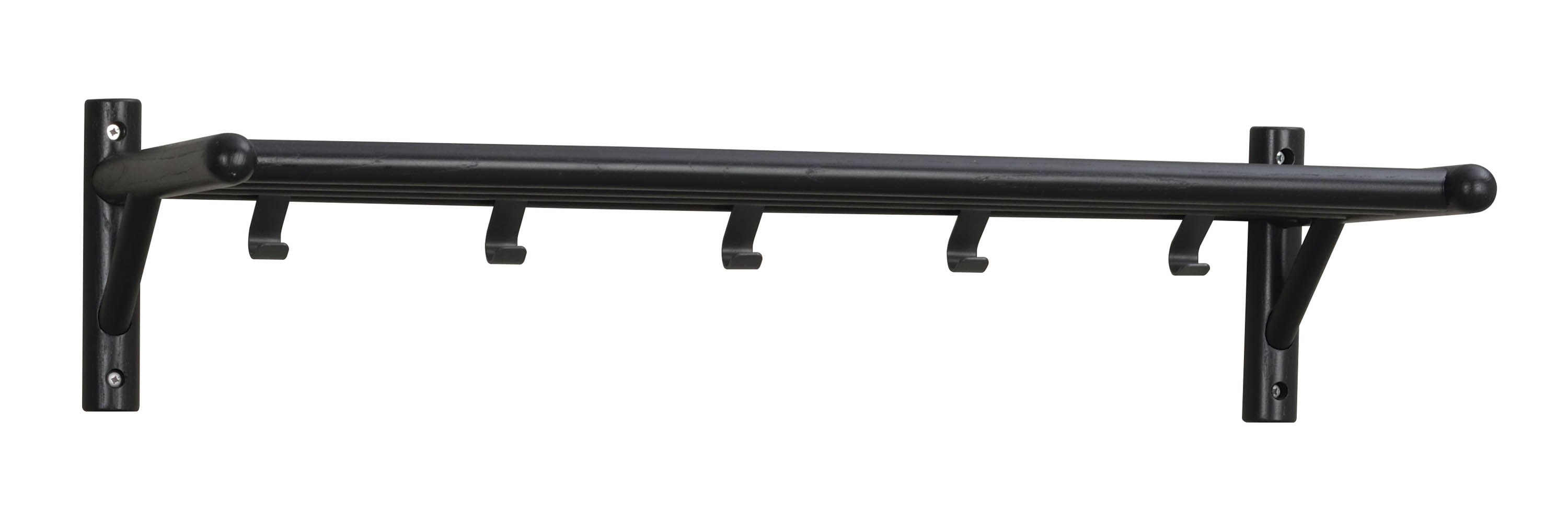 Rowico Home Milford hatthylla Svart ek/svart metall 80 x 33 cm