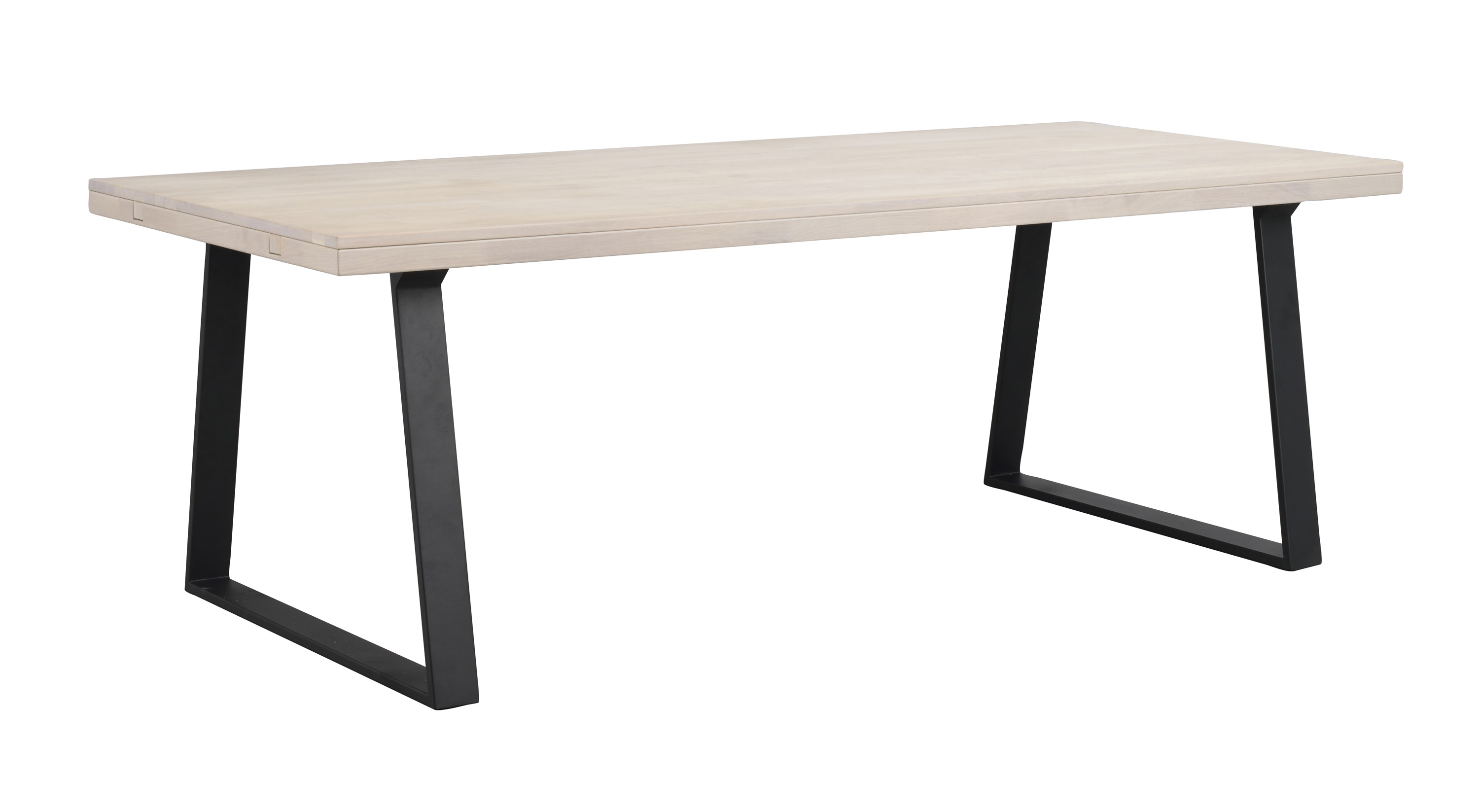 Rowico Home Brooklyn matbord Vitpigmenterad ek/svart 220 x 95 cm