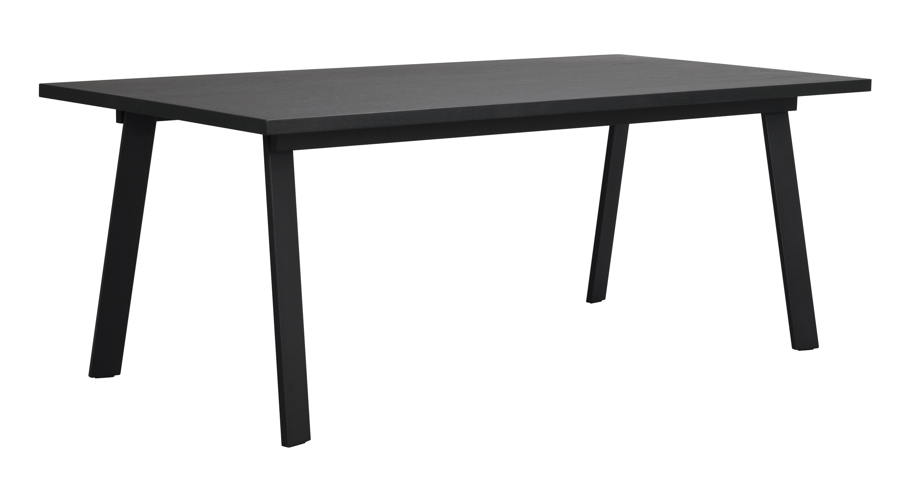 Rowico Home Winnipeg matbord svart ek/svart metall 200 x 100 cm