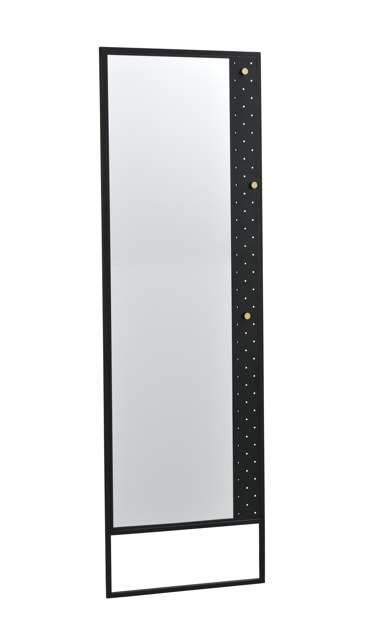 Rowico Home Malone golvspegel Svart/guld 170 x 53 cm