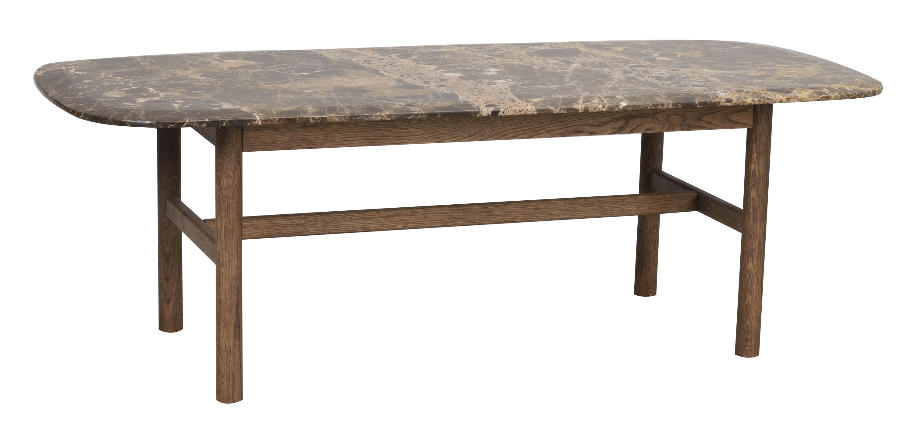 Rowico Home Hammond soffbord Brun ek/brun marmor 135 x 62 cm