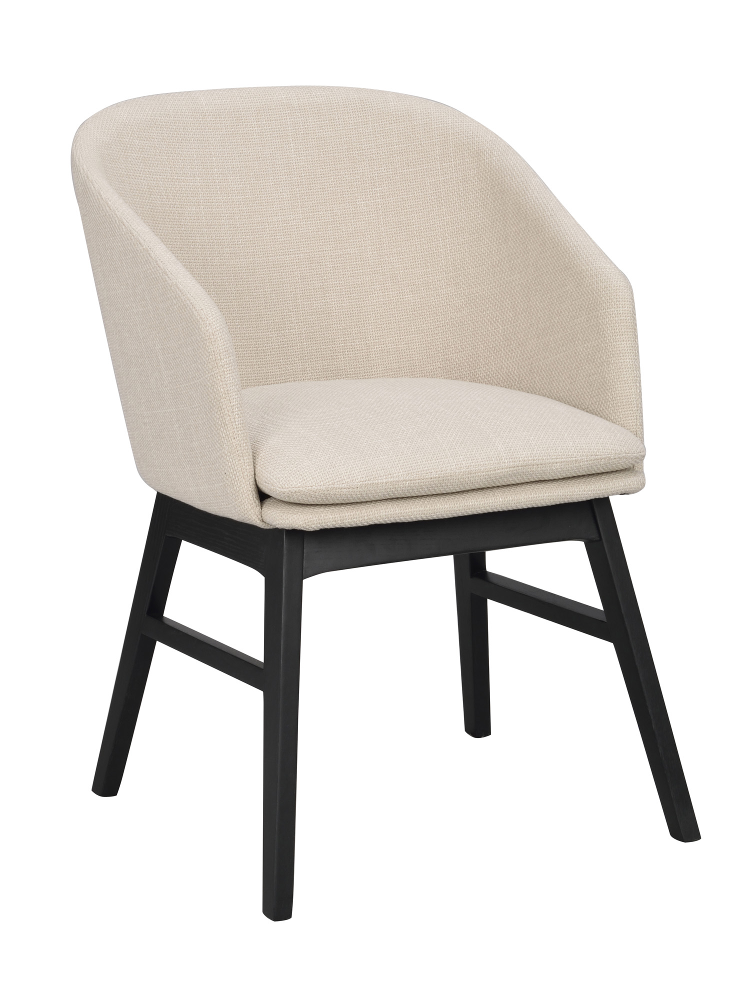 Rowico Home Windham karmstol beige tyg/svarta ekben