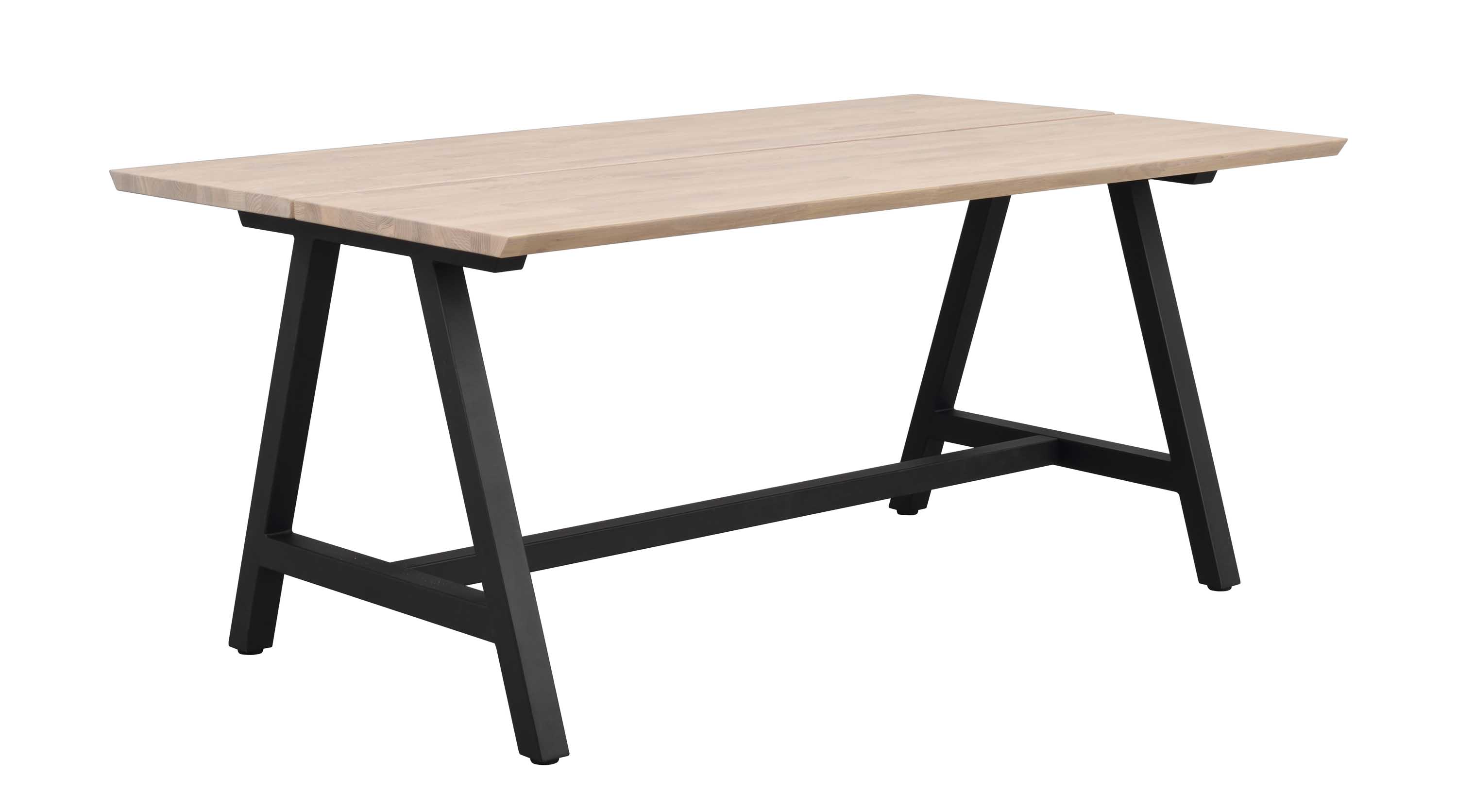 Rowico Home Carradale matbord Vitpigmenterad/svart 170 x 100 cm