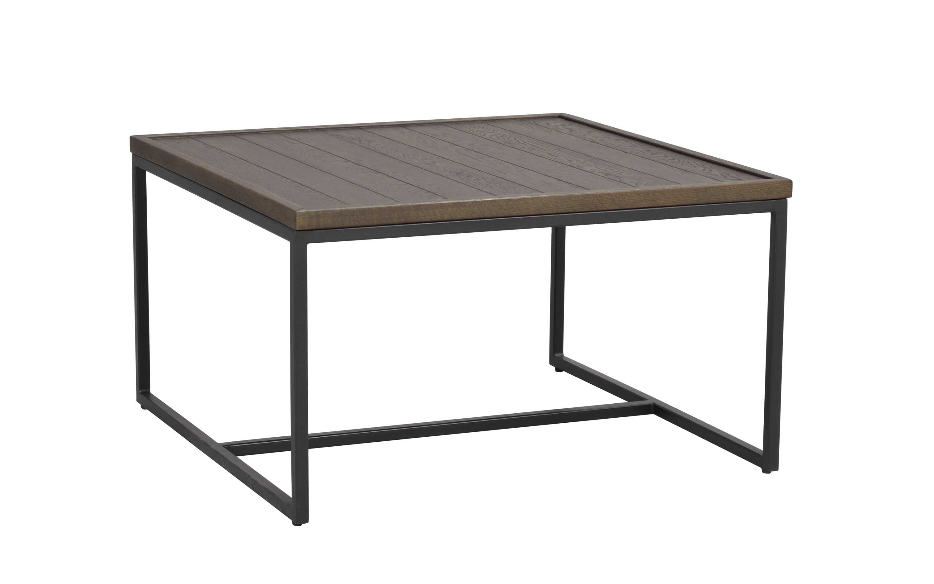 Rowico Home Deerfield soffbord Brun ek/svart 70 x 70 cm