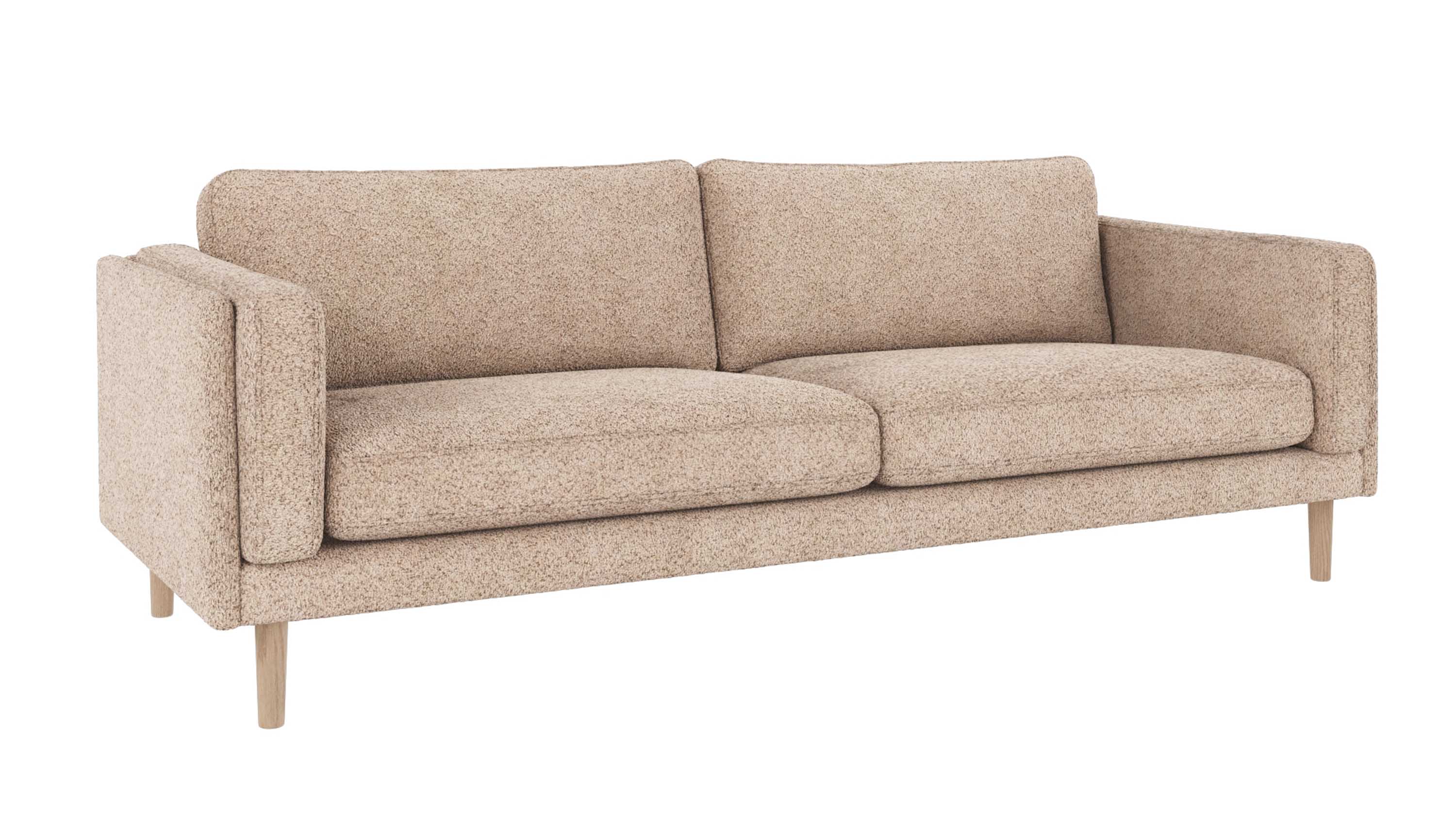 Rowico Home Braden 3-sitssoffa Ljusbeige (Anna 2) Vitpigmenterade ekben