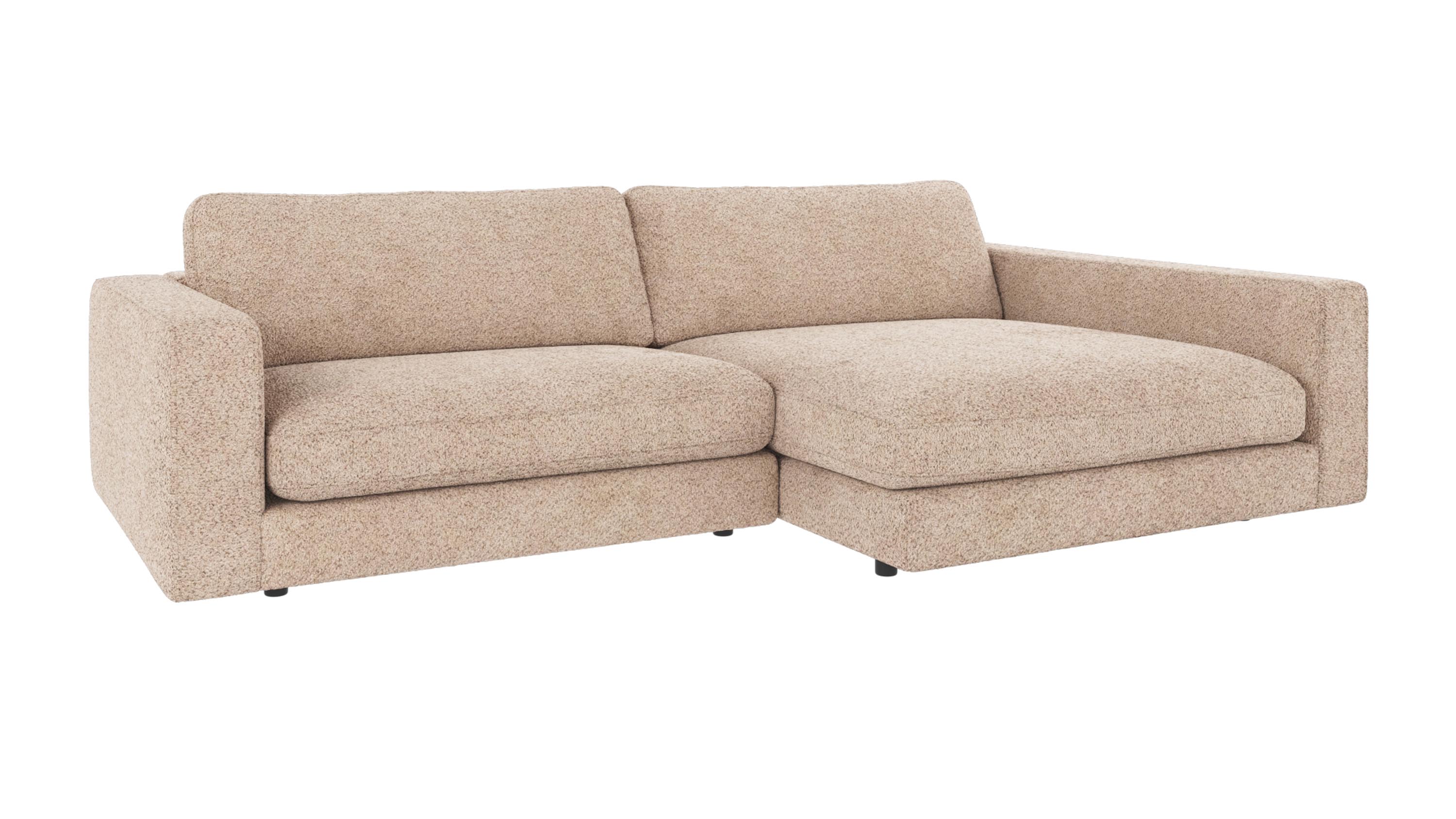 Rowico Home Duncan 3-sitssoffa med schäslong H Ljusbeige (Anna 2) 258 x 150 x 78 cm