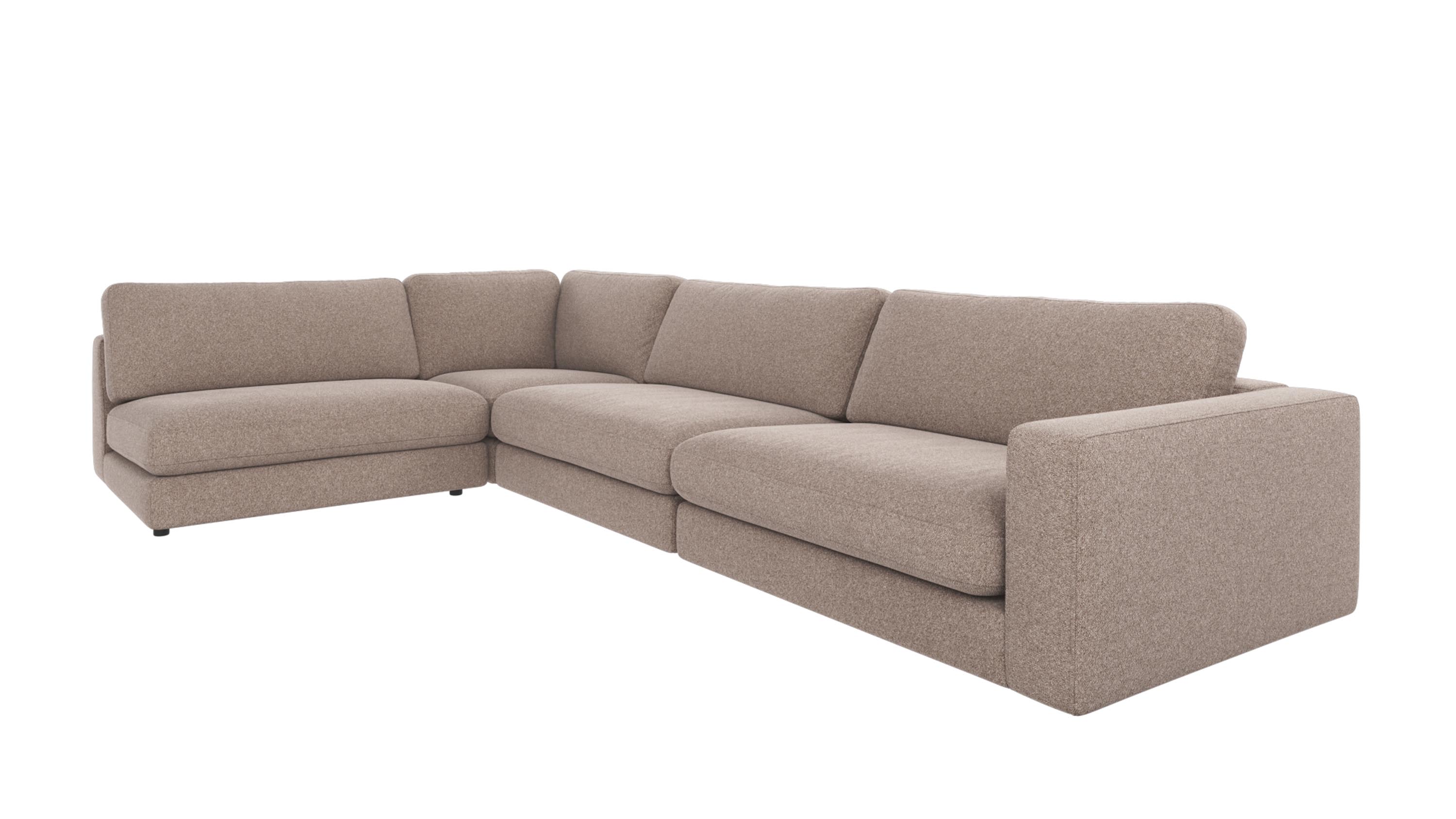 Rowico Home Duncan hörnsoffa öppen V Beige (Brenda 34) 345 x 216 x 78 cm