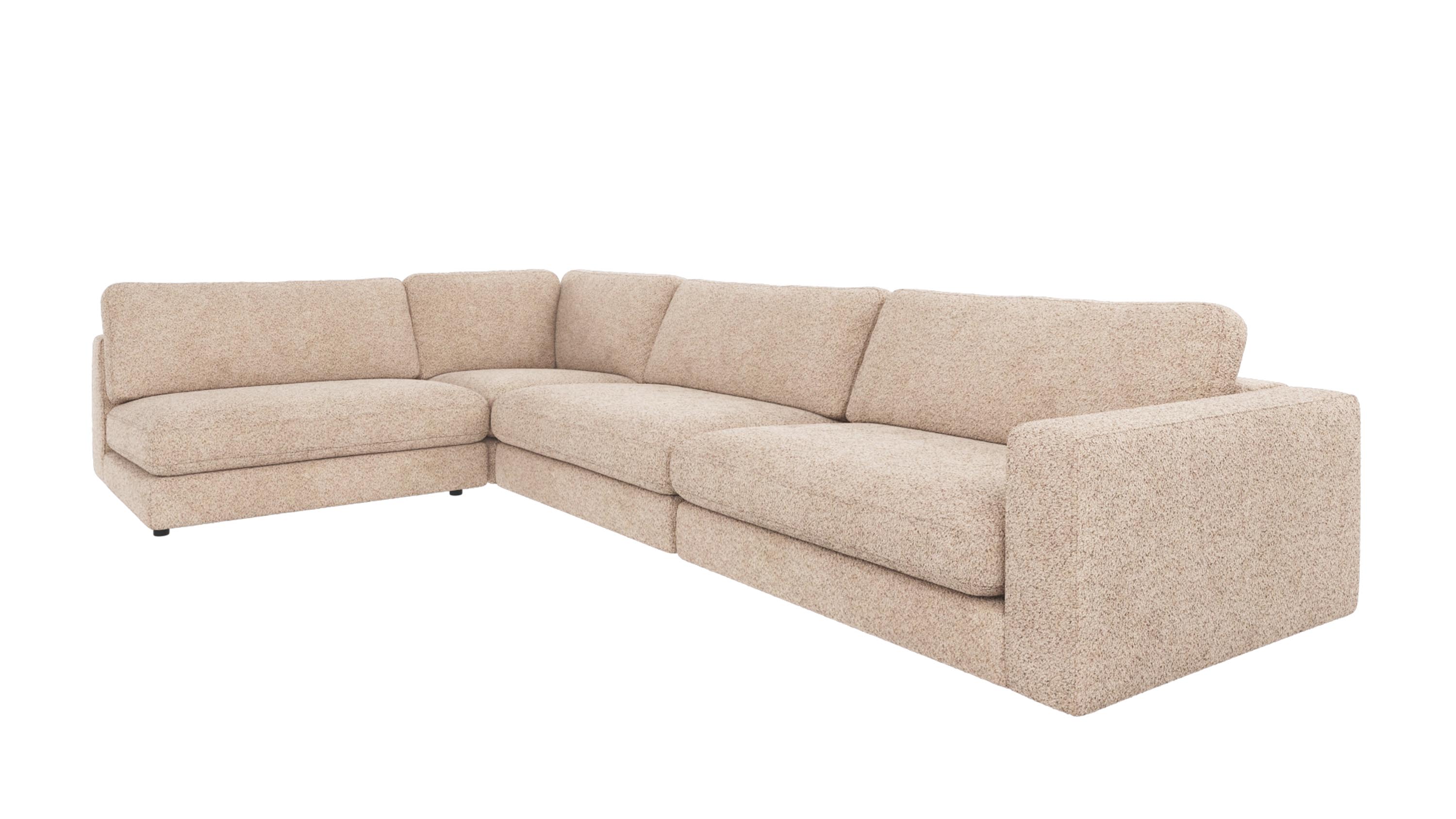 Rowico Home Duncan hörnsoffa öppen V Ljusbeige (Anna 2) 345 x 216 x 78 cm