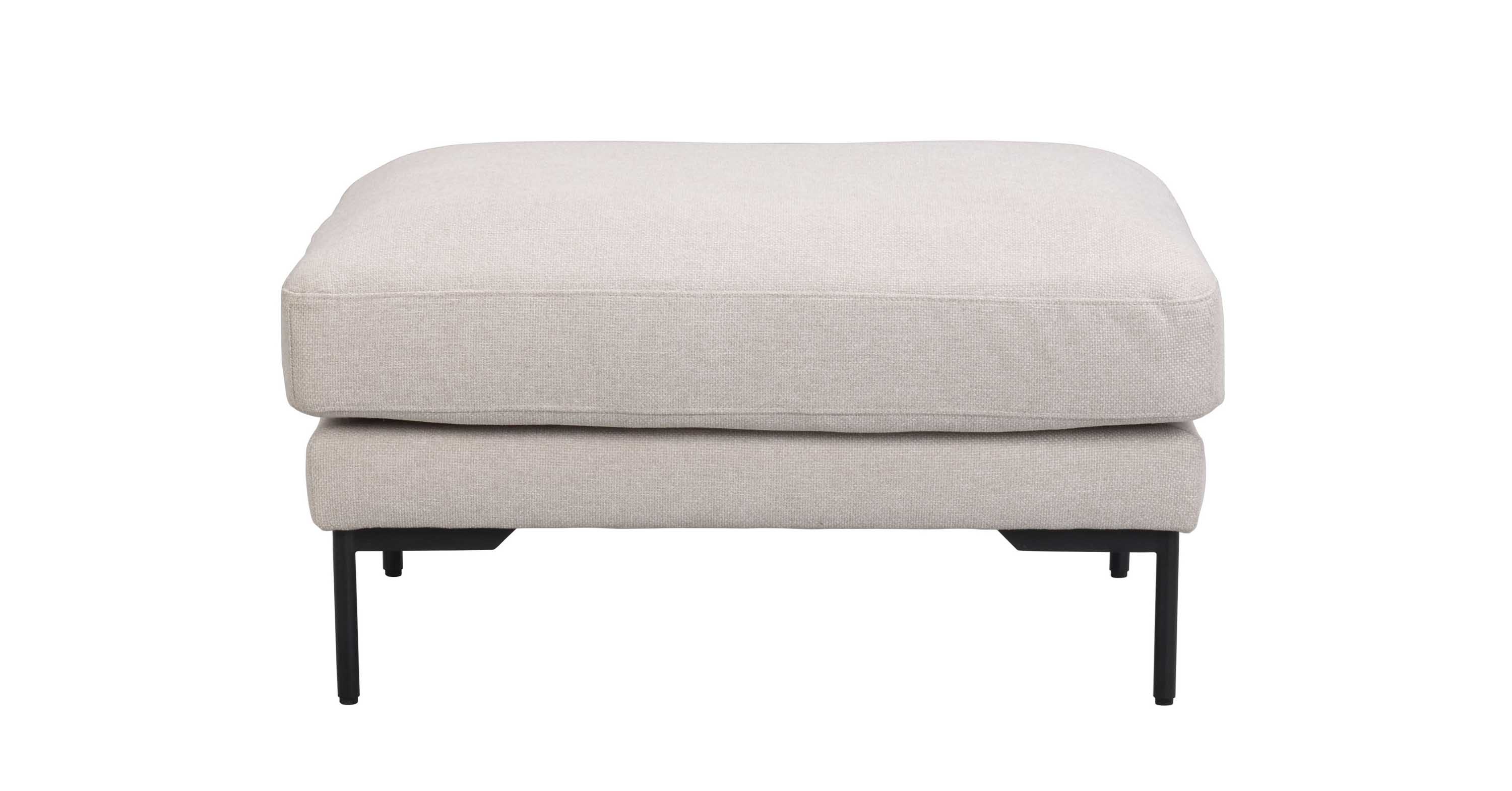 Rowico Home Corwin fotpall Ljusbeige/svart
