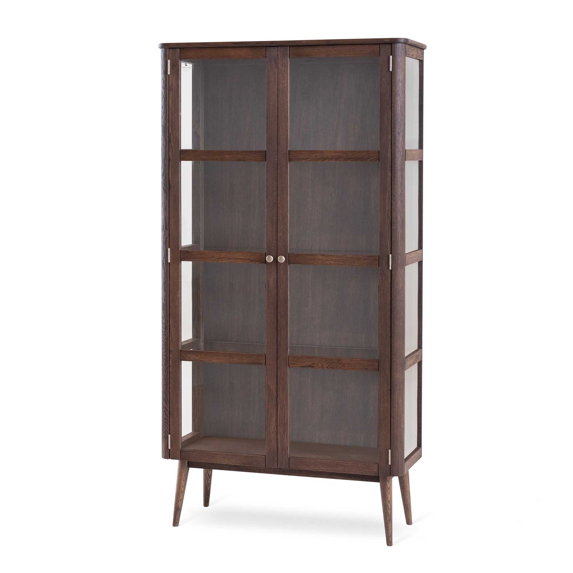 Torkelson Löderup vitrinskåp Rökbetsad ek 175 x 90 cm