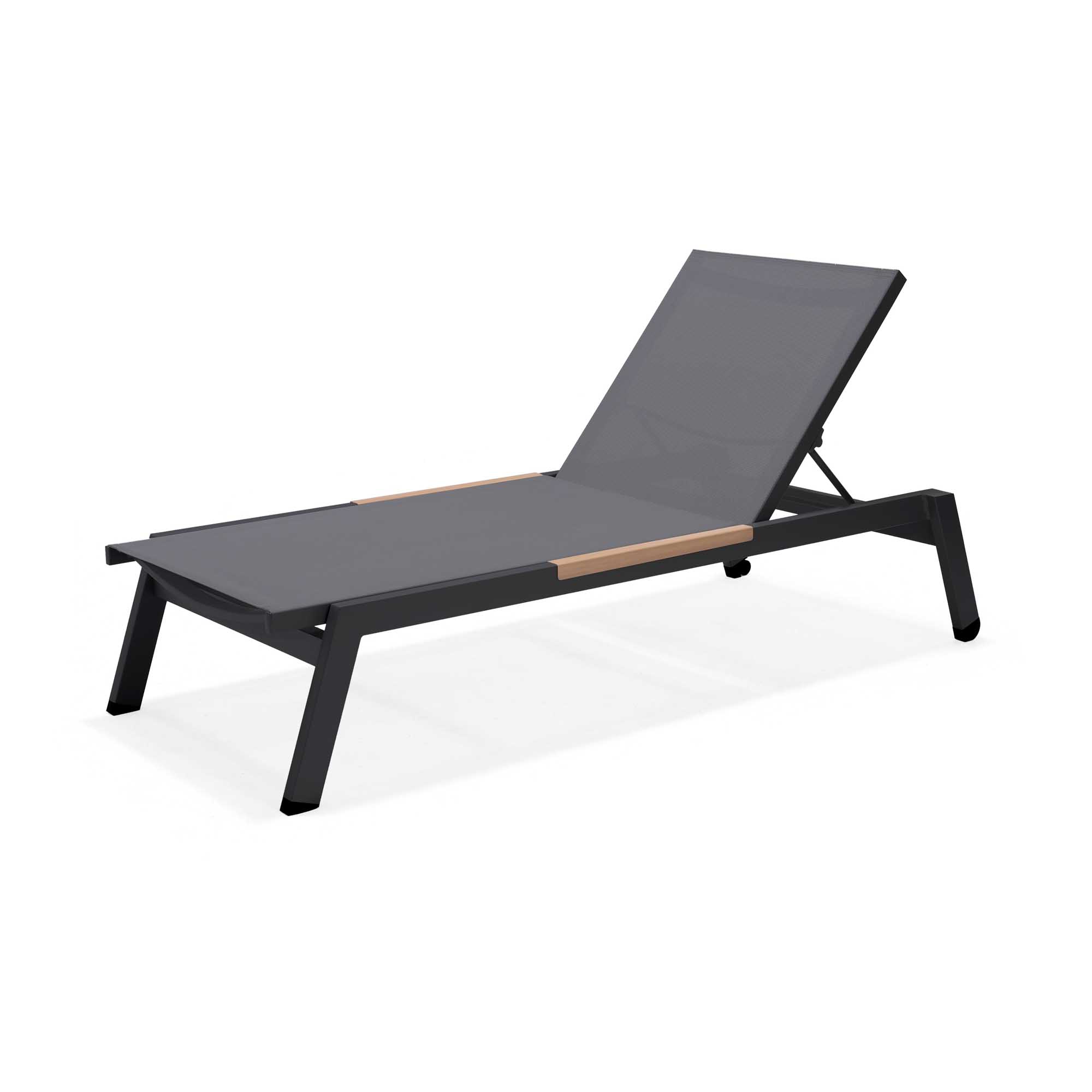 Lifestyle Garden Panama solsäng Svart/grå