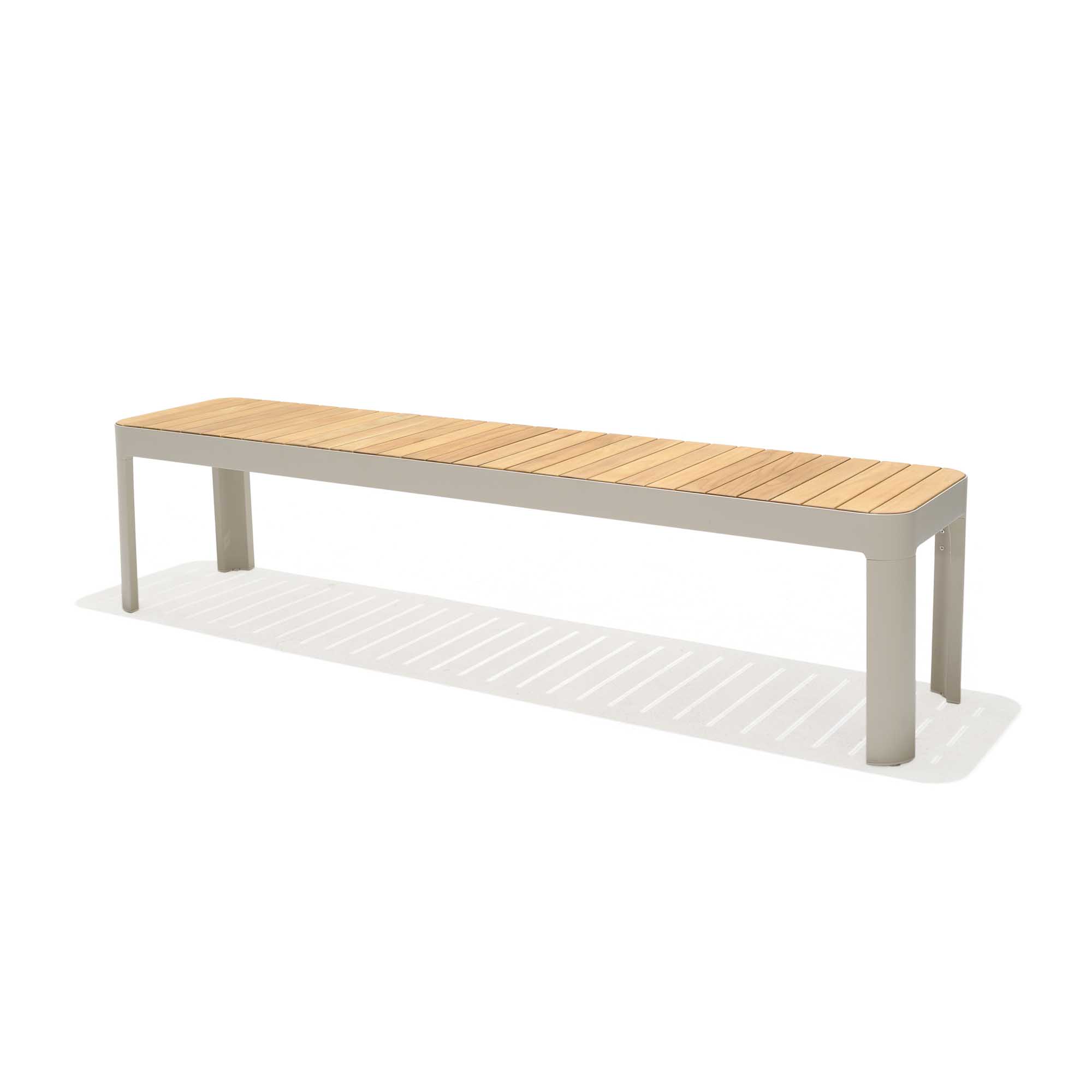 Lifestyle Garden Portals bänk Teak/vit 182 cm