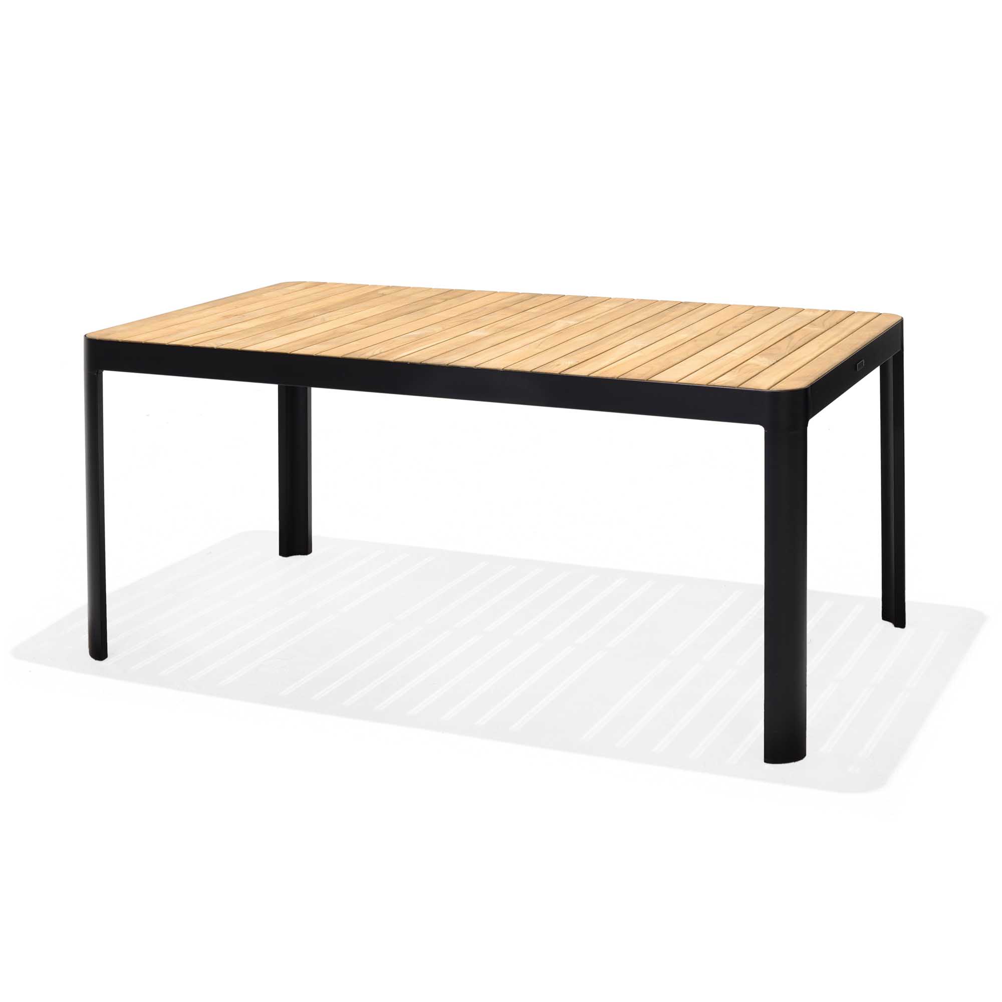 Lifestyle Garden Portals matbord Teak/svart 161 x 95 cm