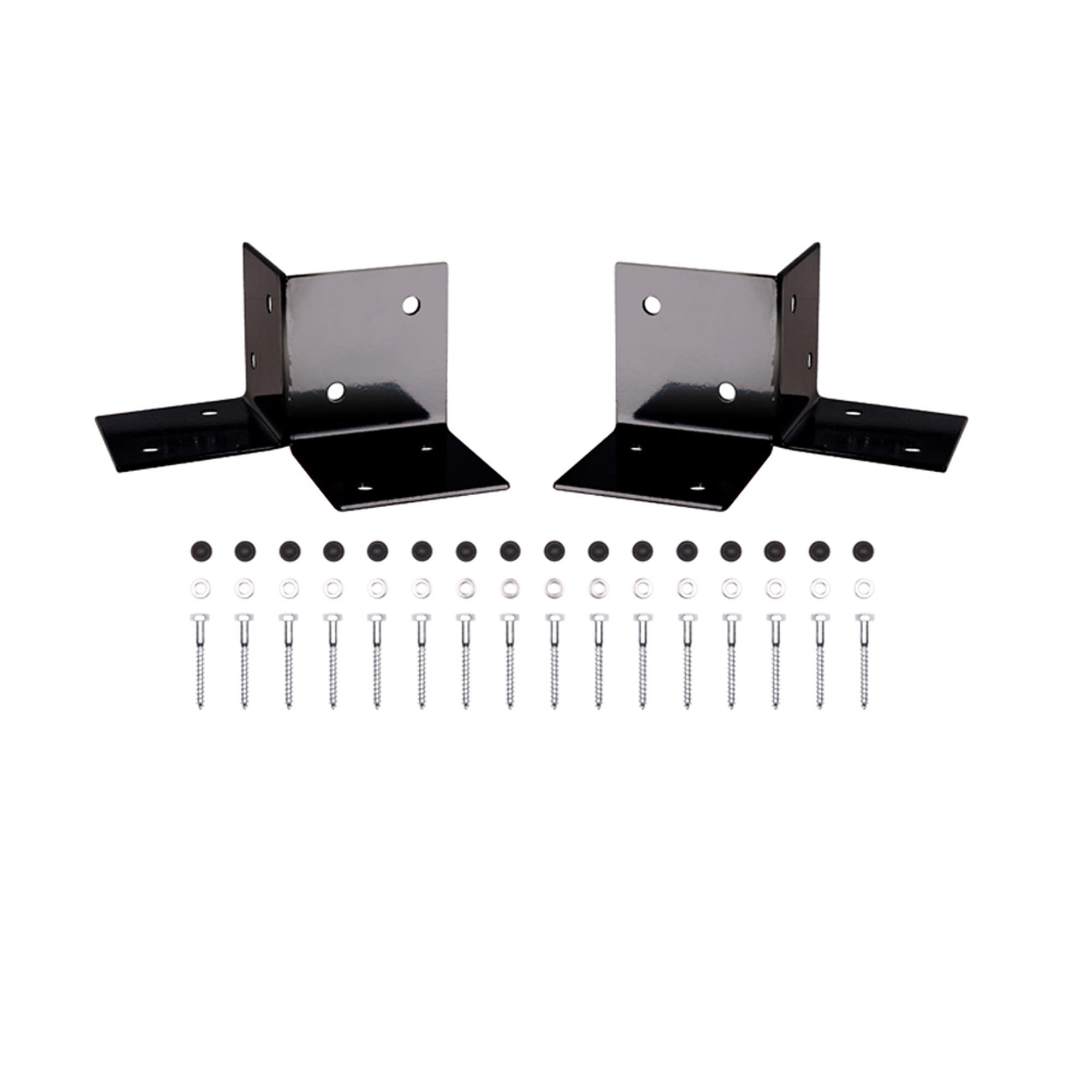 Platinum Sun & Shade Markfäste  till pergola Black 1 par