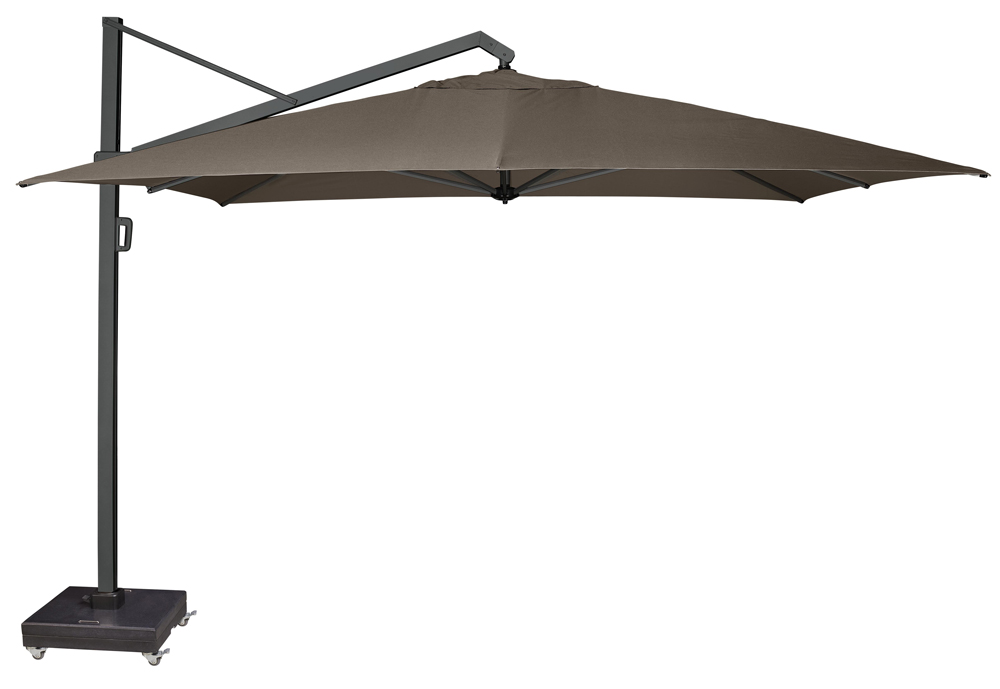 Platinum Sun & Shade Icon parasoll premium Beige/grå exkl. parasollfot 4 x 3 m