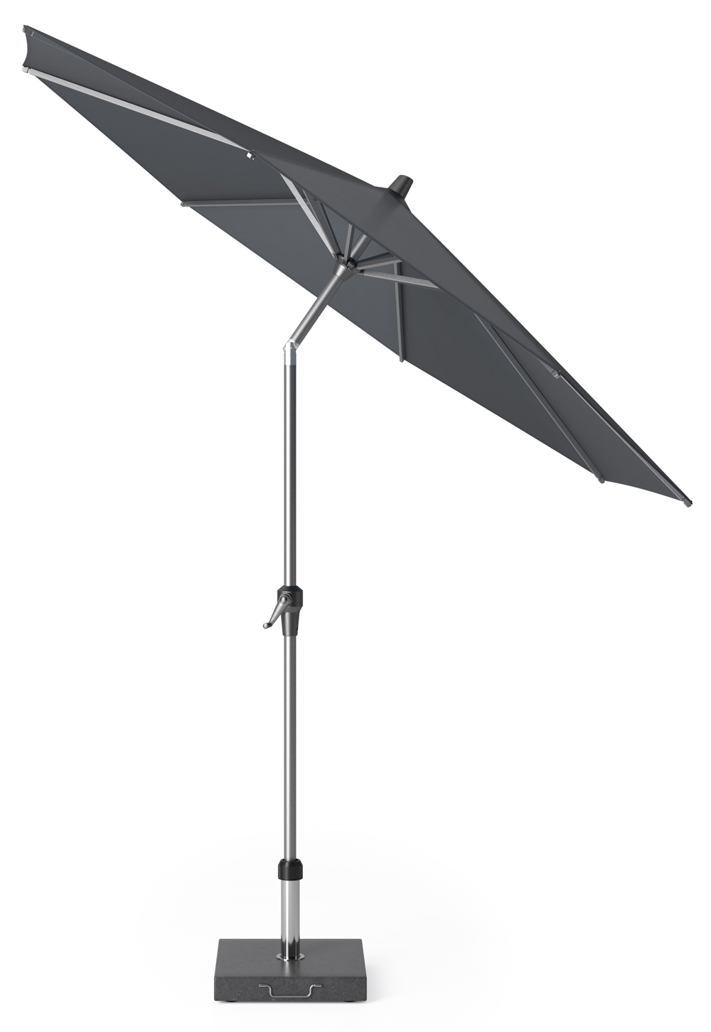 Platinum Sun & Shade Riva parasoll Mörkgrå/grå exkl. parasollfot 2,5 m