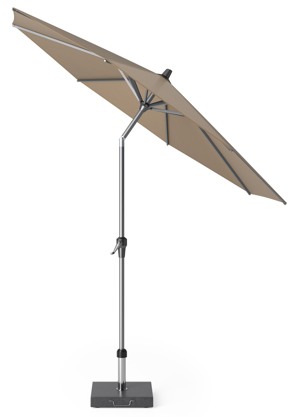 Platinum Sun & Shade Riva parasoll Taupe/grå exkl. parasollfot 2,7 m