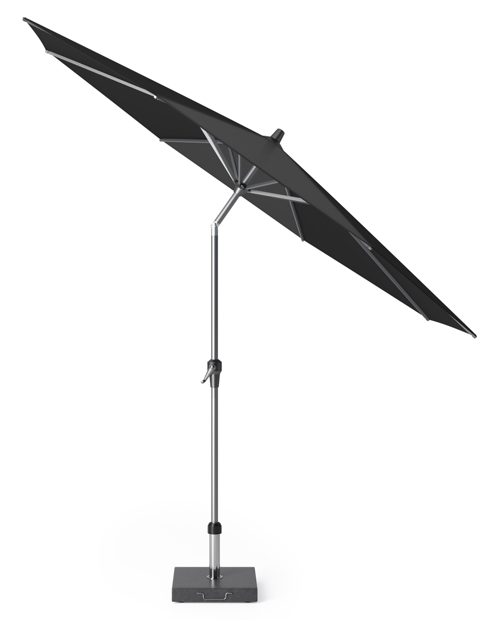 Platinum Sun & Shade Riva parasoll Svart/grå exkl. parasollfot 3 m
