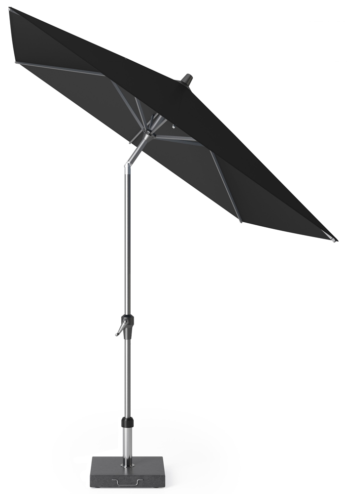 Platinum Sun & Shade Riva parasoll Svart/grå exkl. parasollfot 2,5 x 2 m