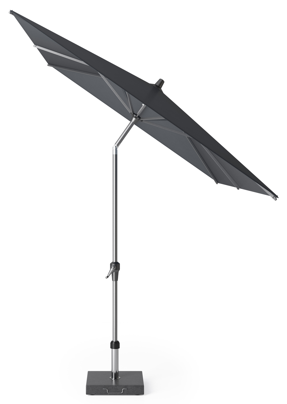 Platinum Sun & Shade Riva parasoll Mörkgrå/grå exkl. parasollfot 3 x 2 m
