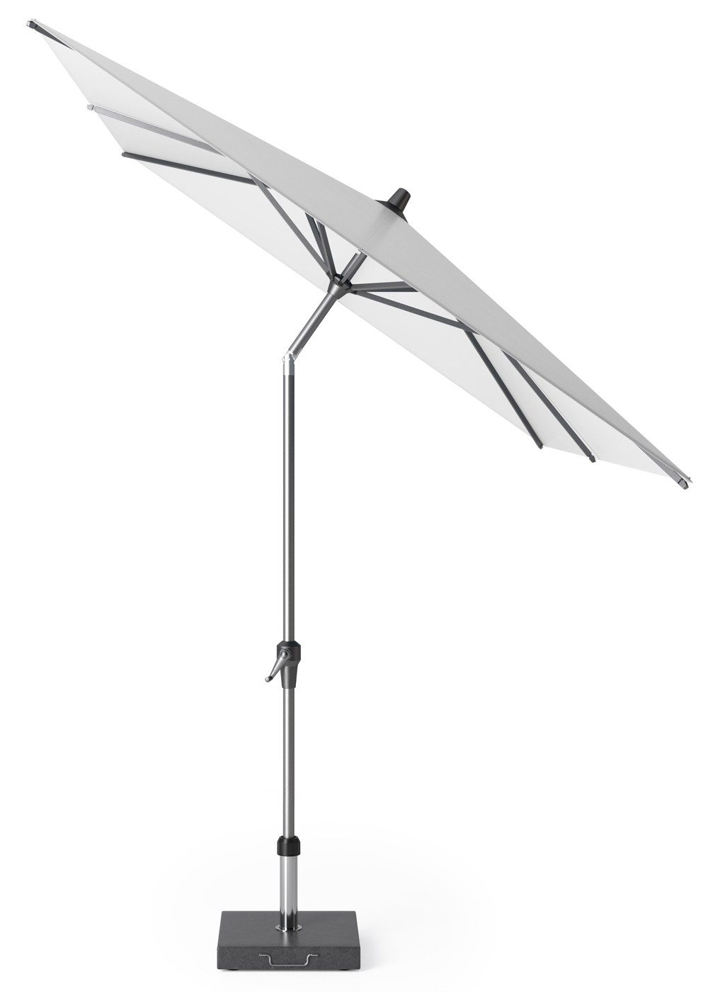 Platinum Sun & Shade Riva parasoll Vit/grå exkl. parasollfot 3 x 2 m
