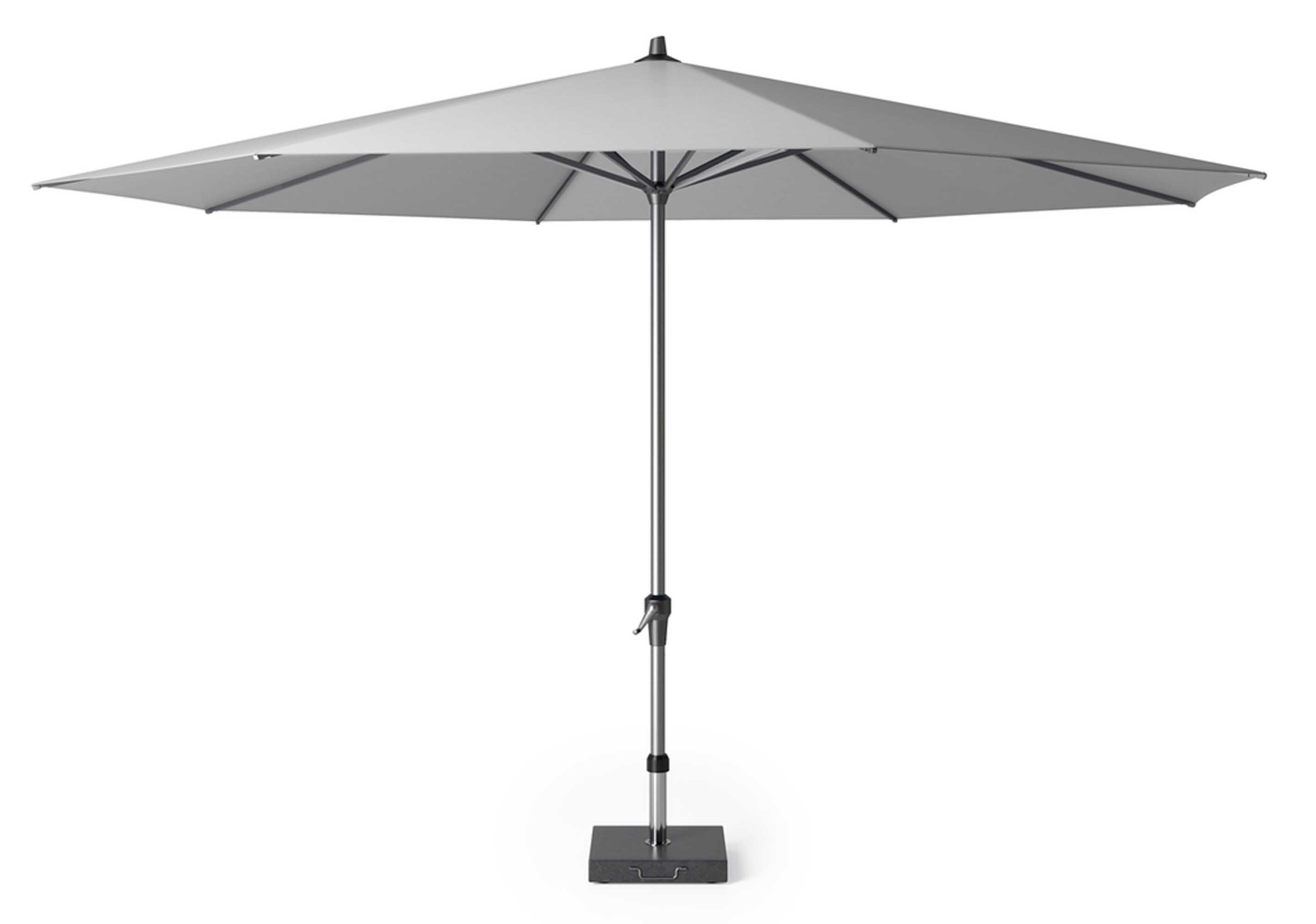 Platinum Sun & Shade Riva parasoll Grå/grå exkl. parasollfot 4 m