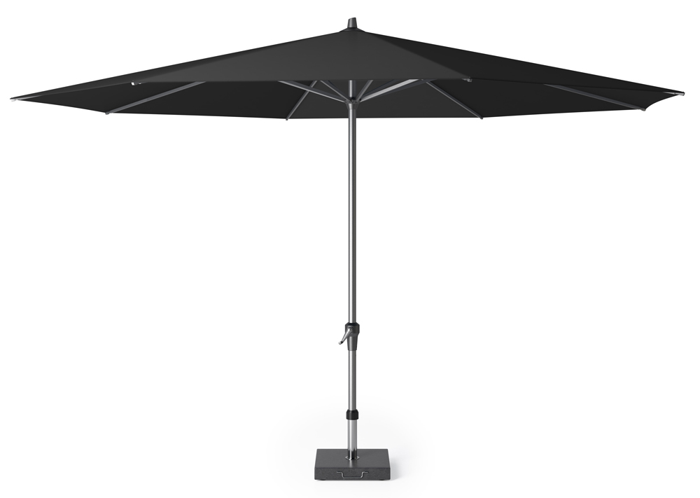 Platinum Sun & Shade Riva parasoll Svart/grå exkl. parasollfot 4 m