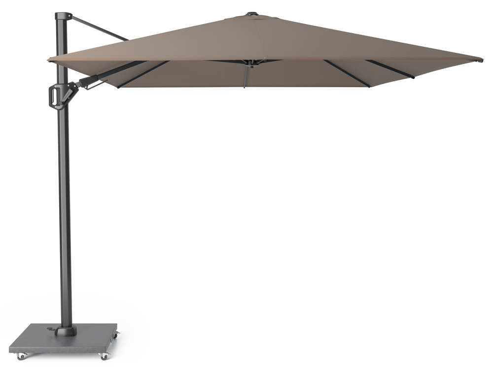 Platinum Sun & Shade Challenger T2 parasoll Beige/grå exkl. parasollfot 3,5 x 2,6 m