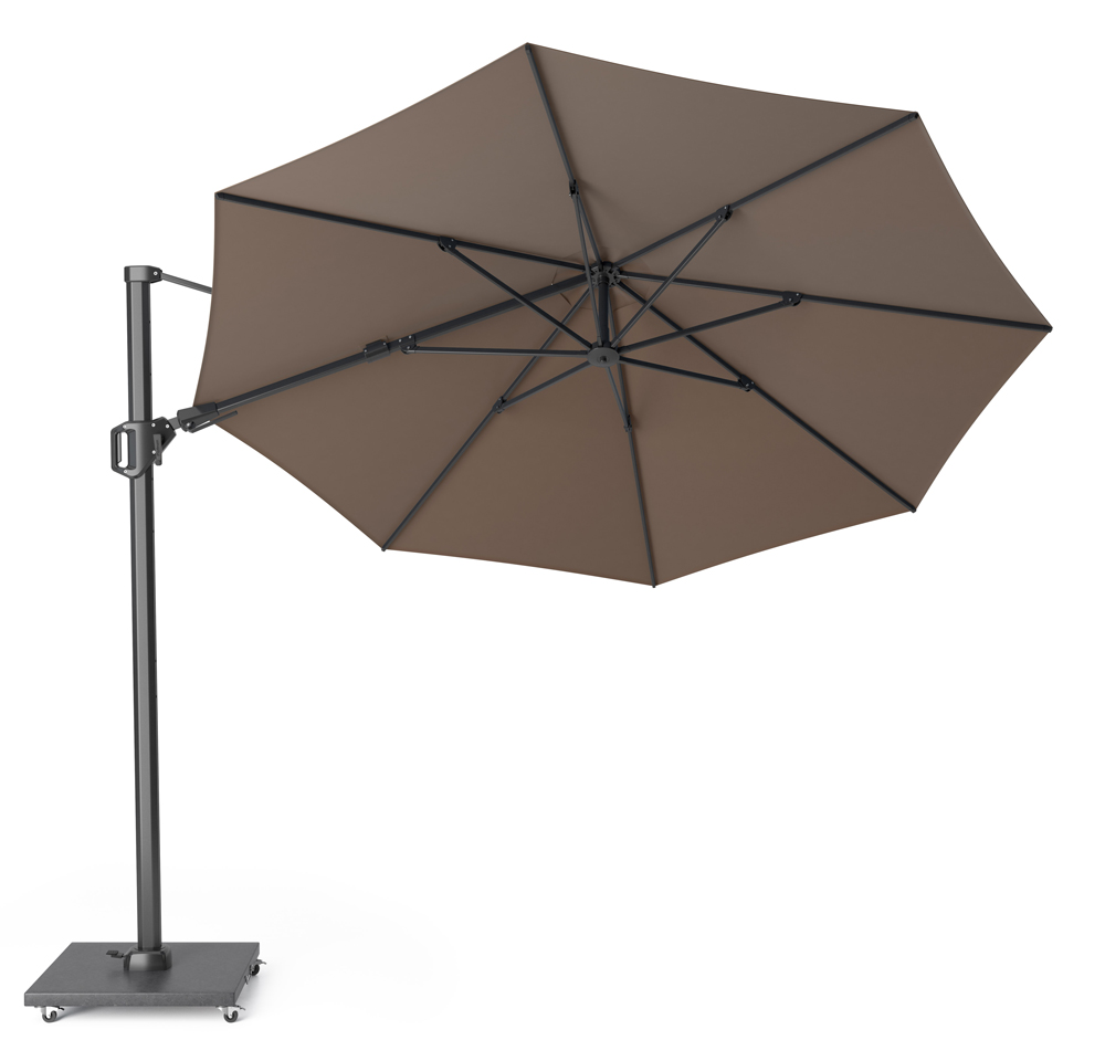 Platinum Sun & Shade Challenger T2 parasoll Beige/grå exkl. parasollfot 3,5 m