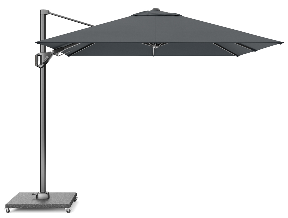 Platinum Sun & Shade Voyager T2 parasoll Mörkgrå/grå exkl. parasollfot 2,7 x 2,7 m