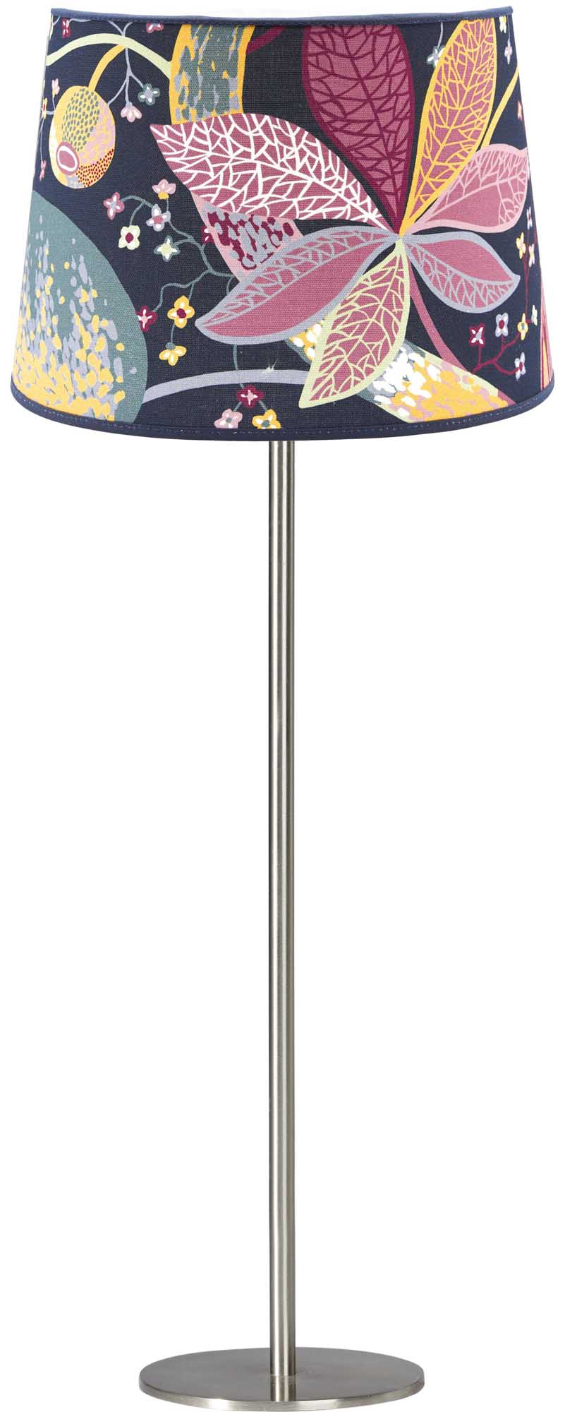 PR Home Base bordslampa Matt krom/mönstrad skärm 58 cm